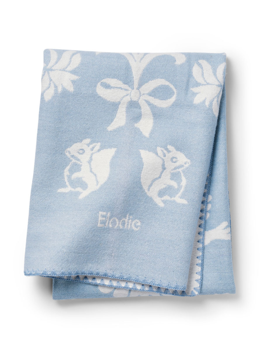 Плед Elodie хлопок-жаккард Blueberry Blue хлопок 75 x 100 см - фото 1