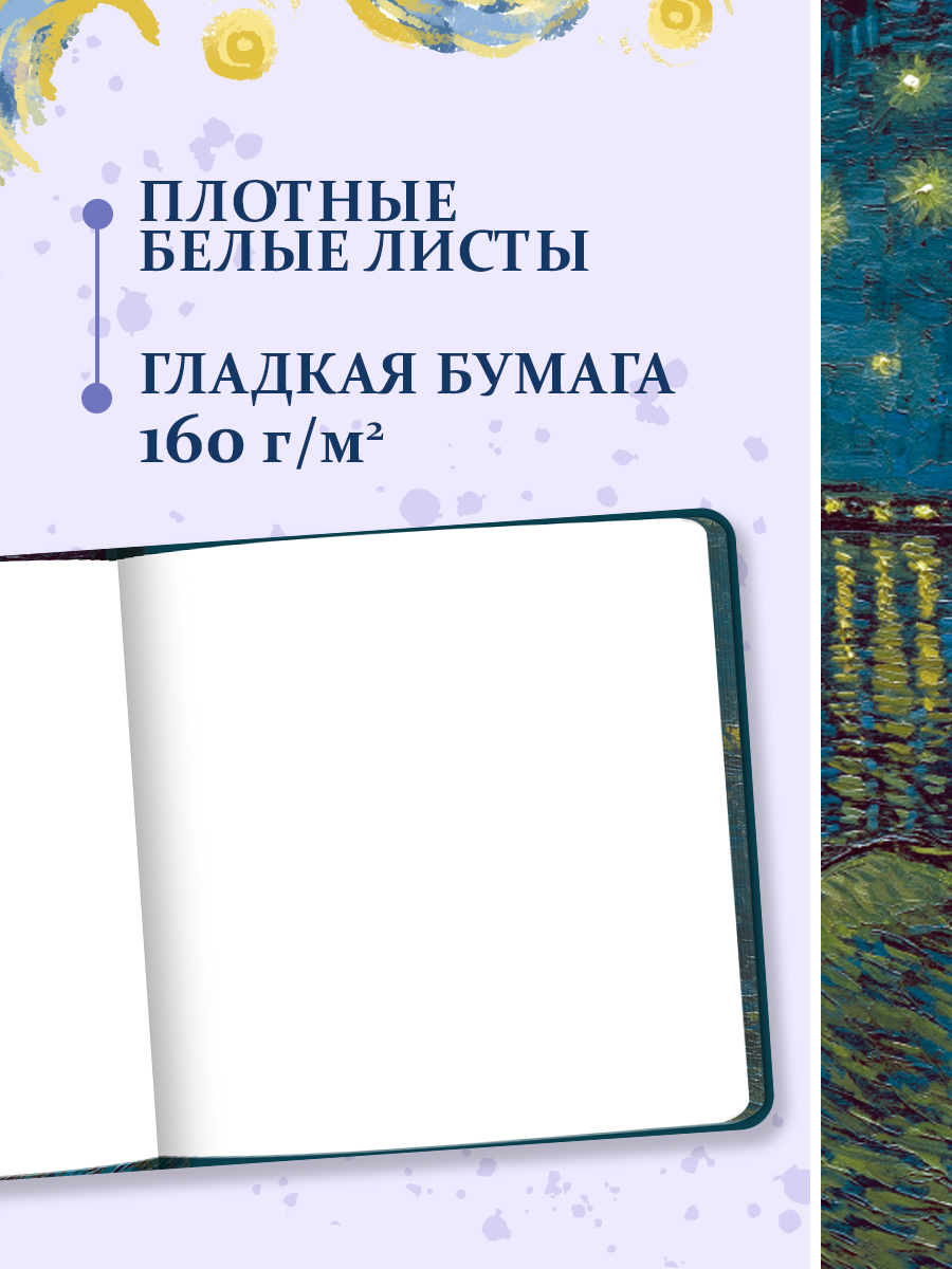 Скетчбук Проф-Пресс премиум Ван Гог А5 64 лист. 1 шт. - фото 4