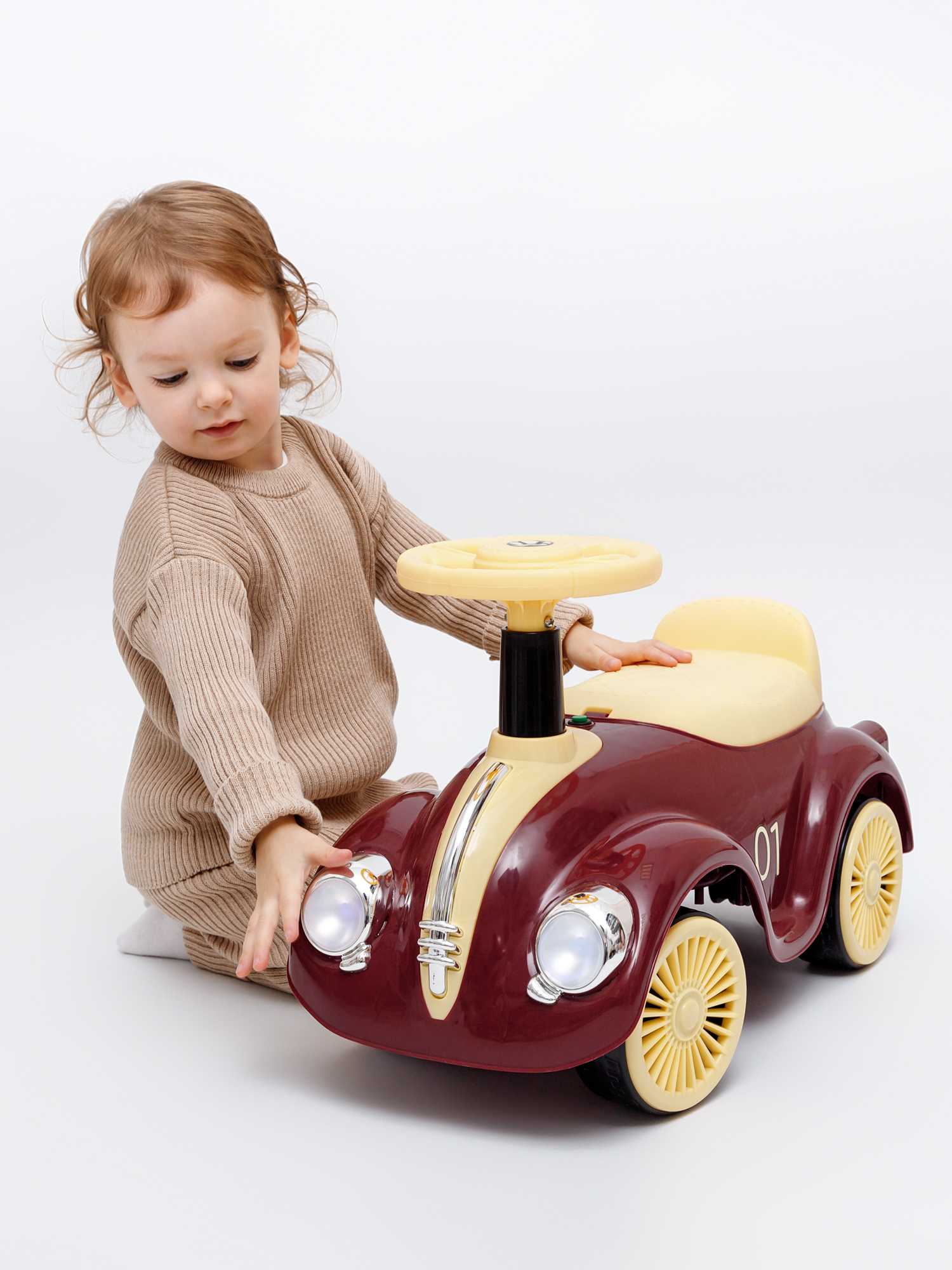 Каталка Amarobaby Retro красный в ассортименте - фото 11