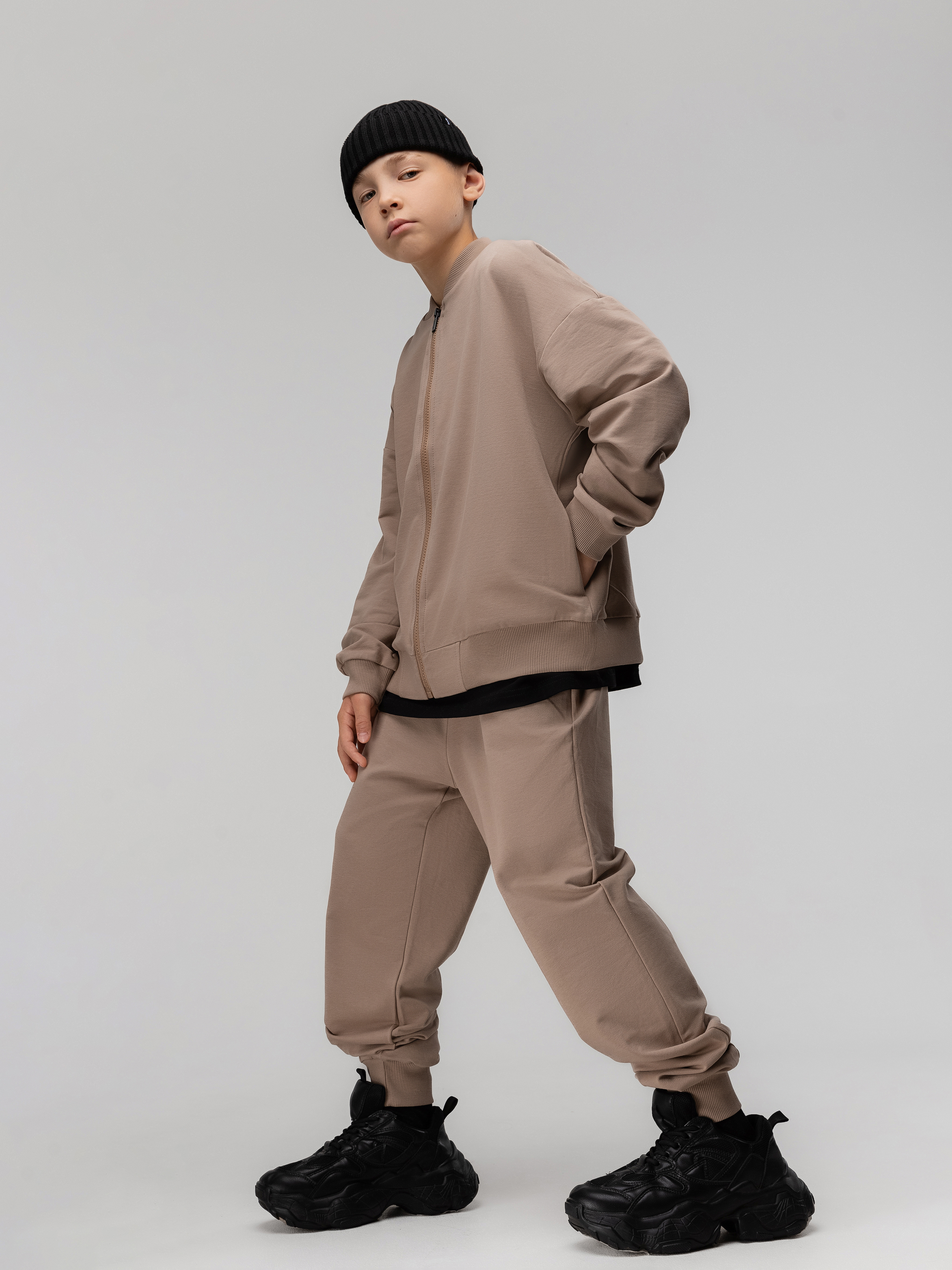 Толстовка и брюки Bodo 46-154MU_бежевый - фото 6