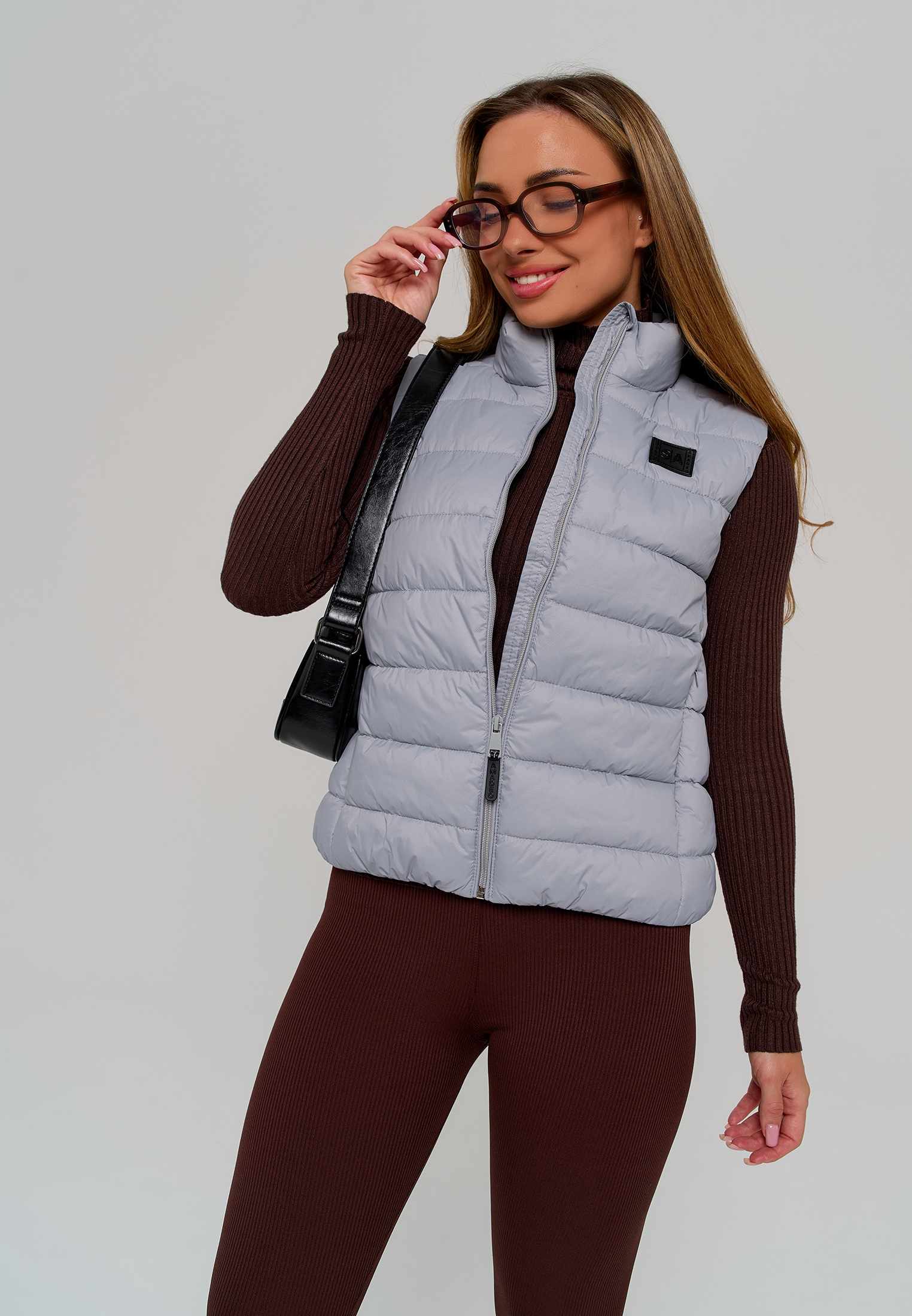 Жилет Stylish AMADEO AV-8508-светло-серый - фото 12