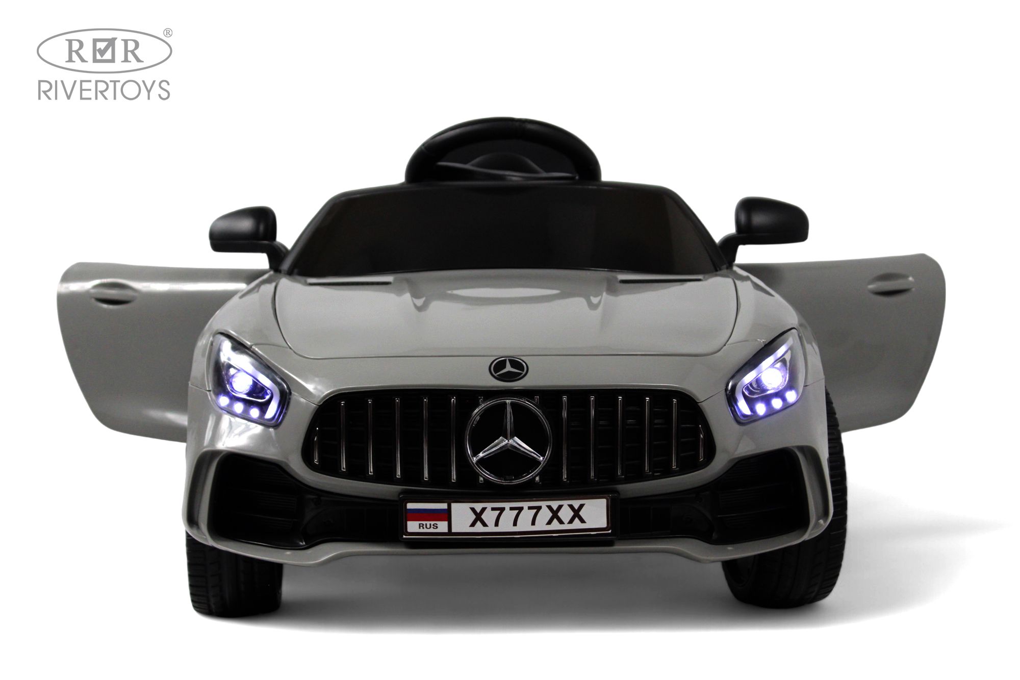Электромобиль RIVERTOYS Mercedes X777XX-AMG-GREY С пультом ДУ - фото 3