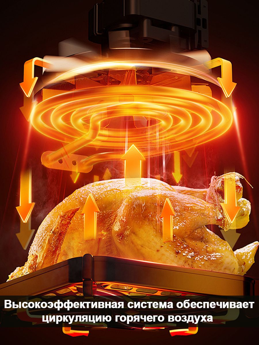 Аэрогриль 9л 2500 Вт Oulemei OLM-KZC037 - фото 6