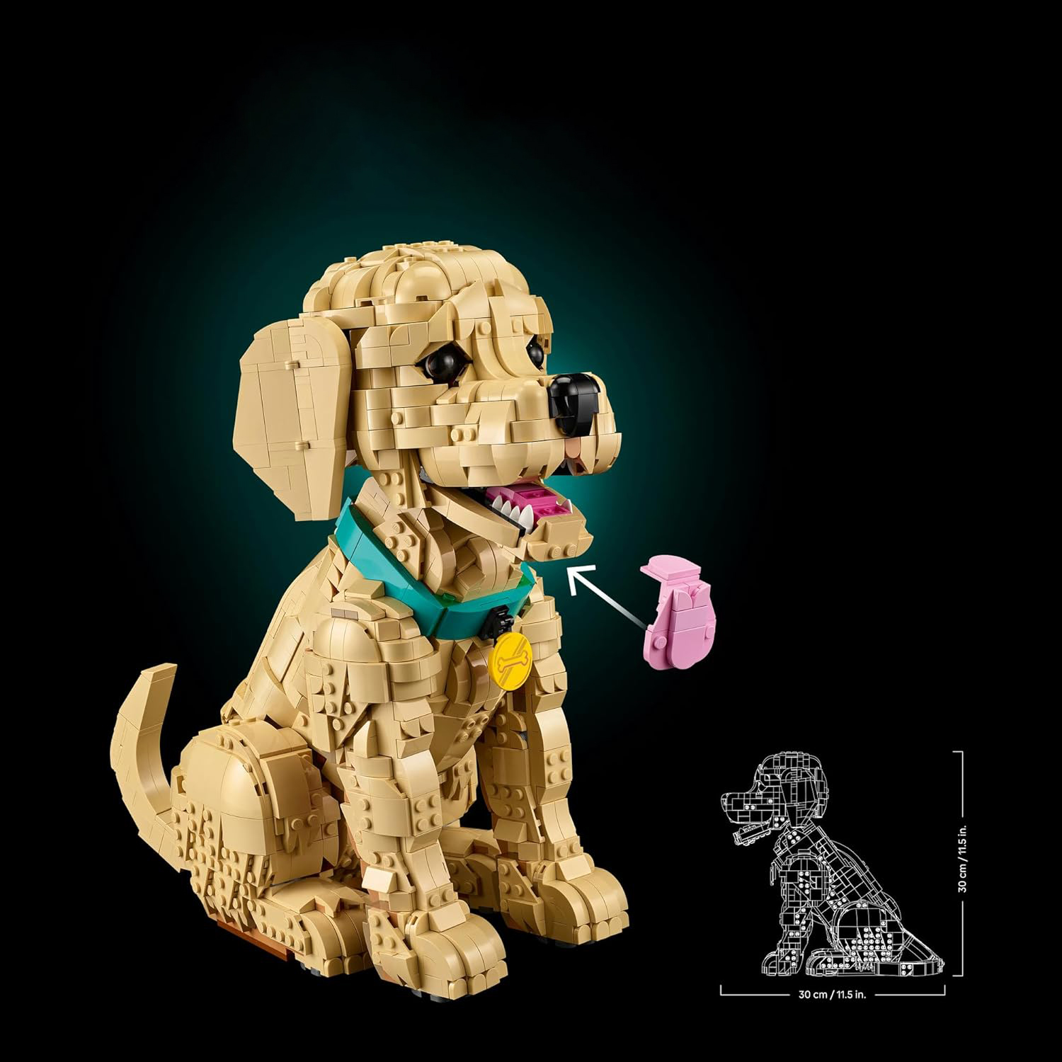 Конструктор LEGO Icons Золотистый щенок 2102 дет. - фото 7
