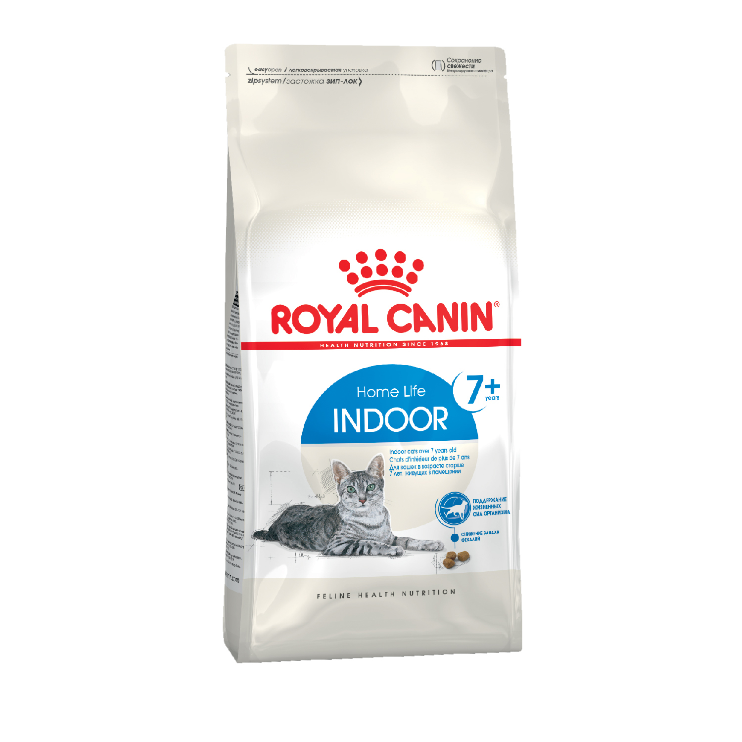 Корм сухой для кошек ROYAL CANIN Indoor 400г пожилых кошек постоянно проживающих в помещении - фото 2