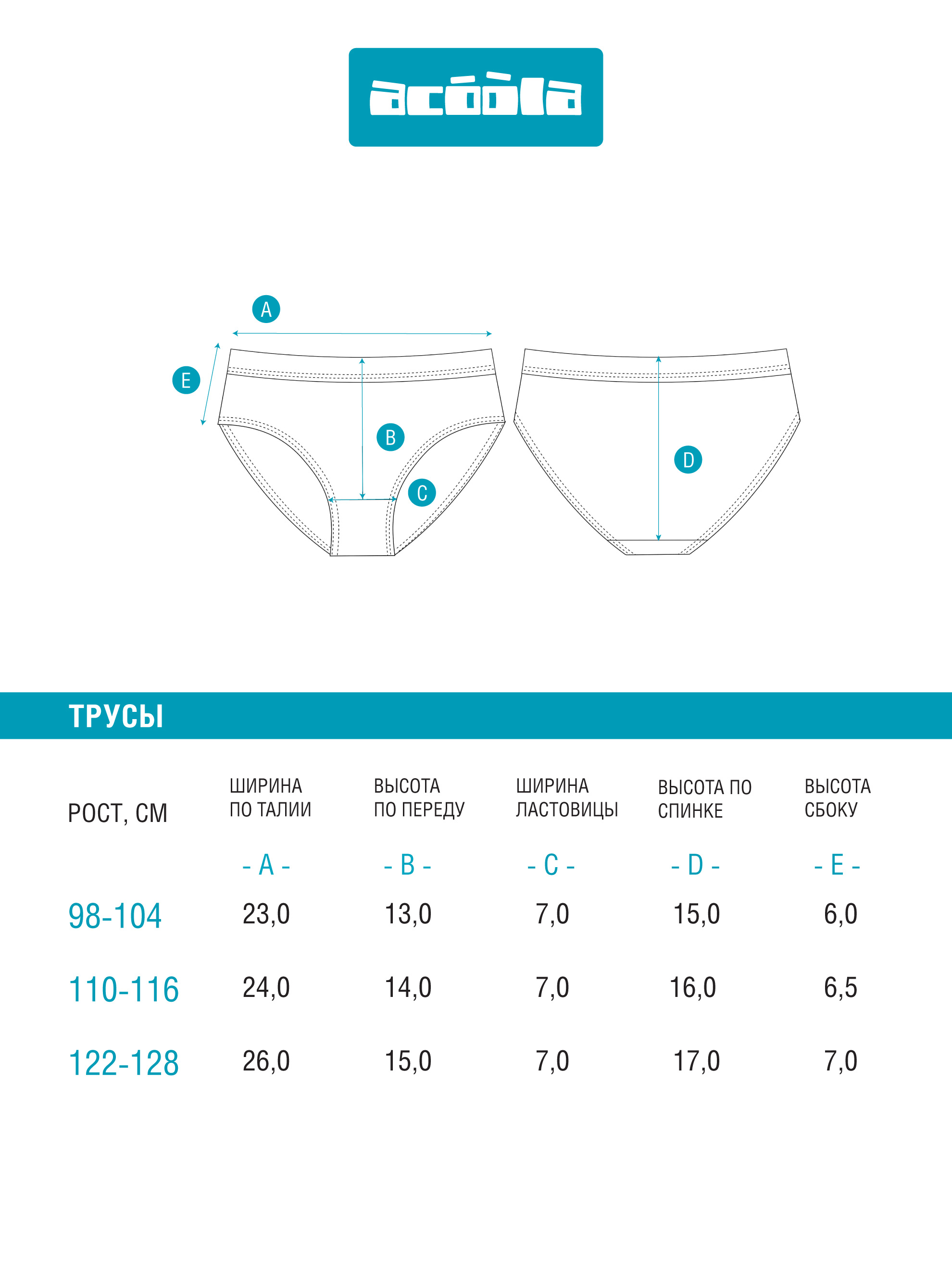 Трусы 2 шт Acoola 20124120080_0075220 - фото 4
