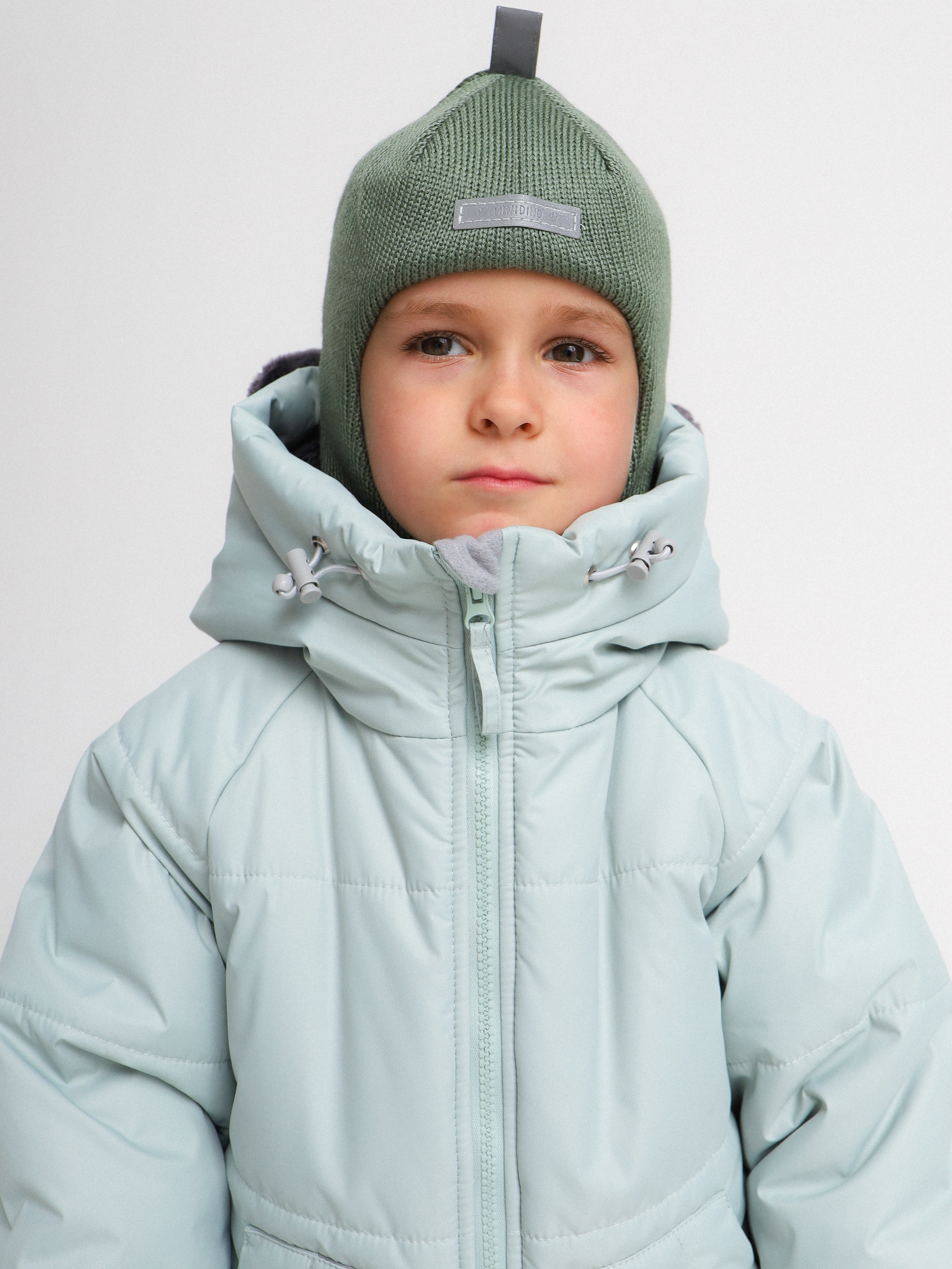 Куртка MINIDINO G-VO-Krt-149/0Куртка зимняя с ушками светло-фисташковая - фото 7