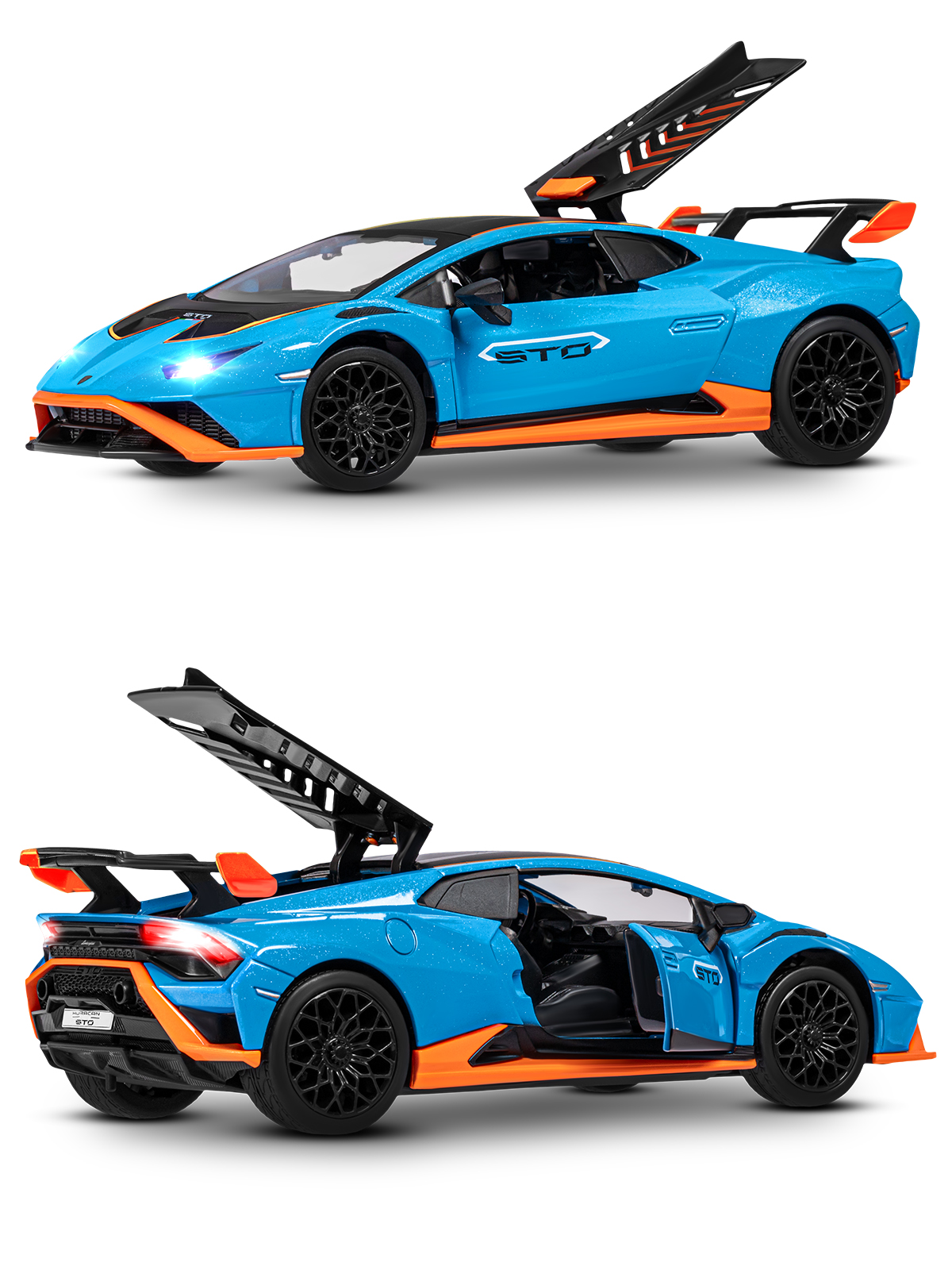 Автомобиль АВТОпанорама Lamborghini Huracan STO 1:32 JB1251663 - фото 10