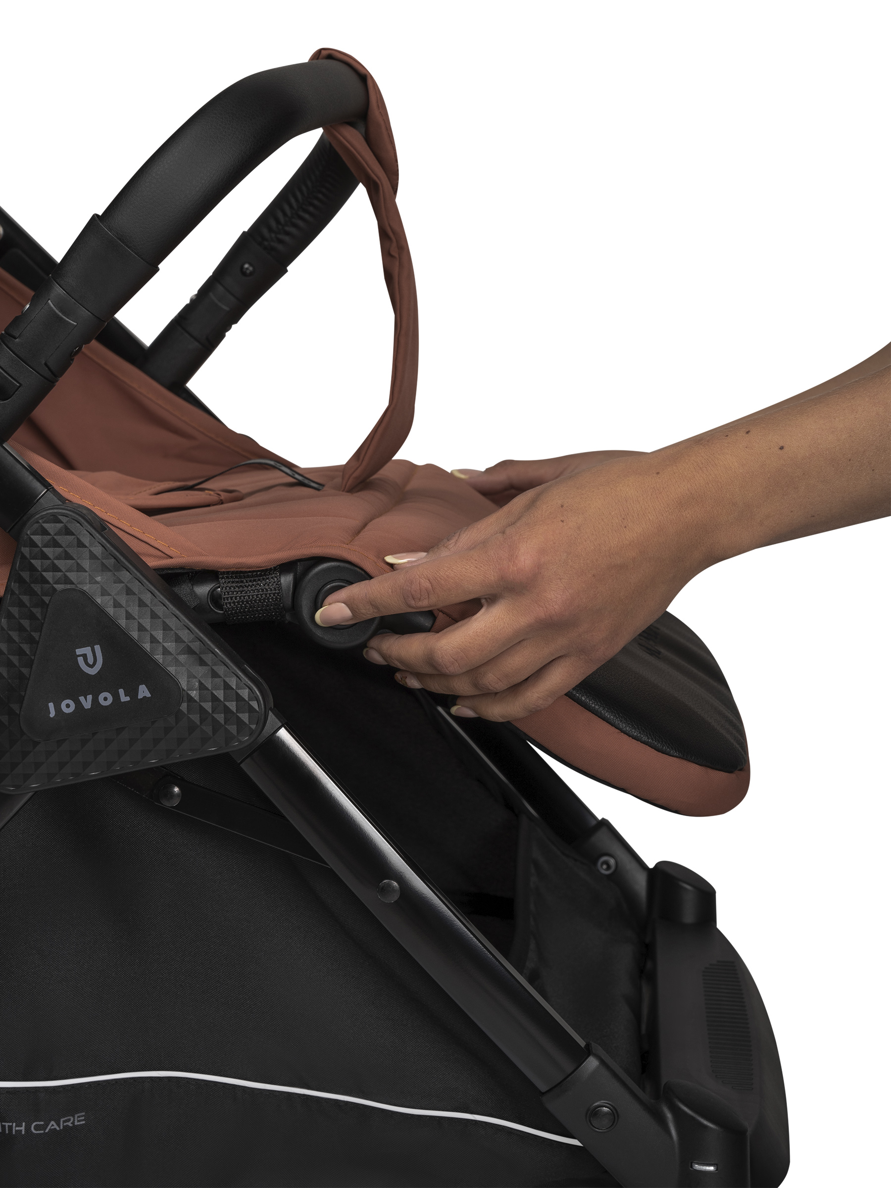 Коляска прогулочная JOVOLA Magma с перекидной ручкой оранжевый - фото 32