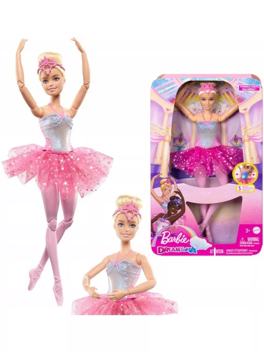 Кукла модельная Barbie Dreamtopia Светящаяся Балерина высота 29 см HLC25 - фото 1