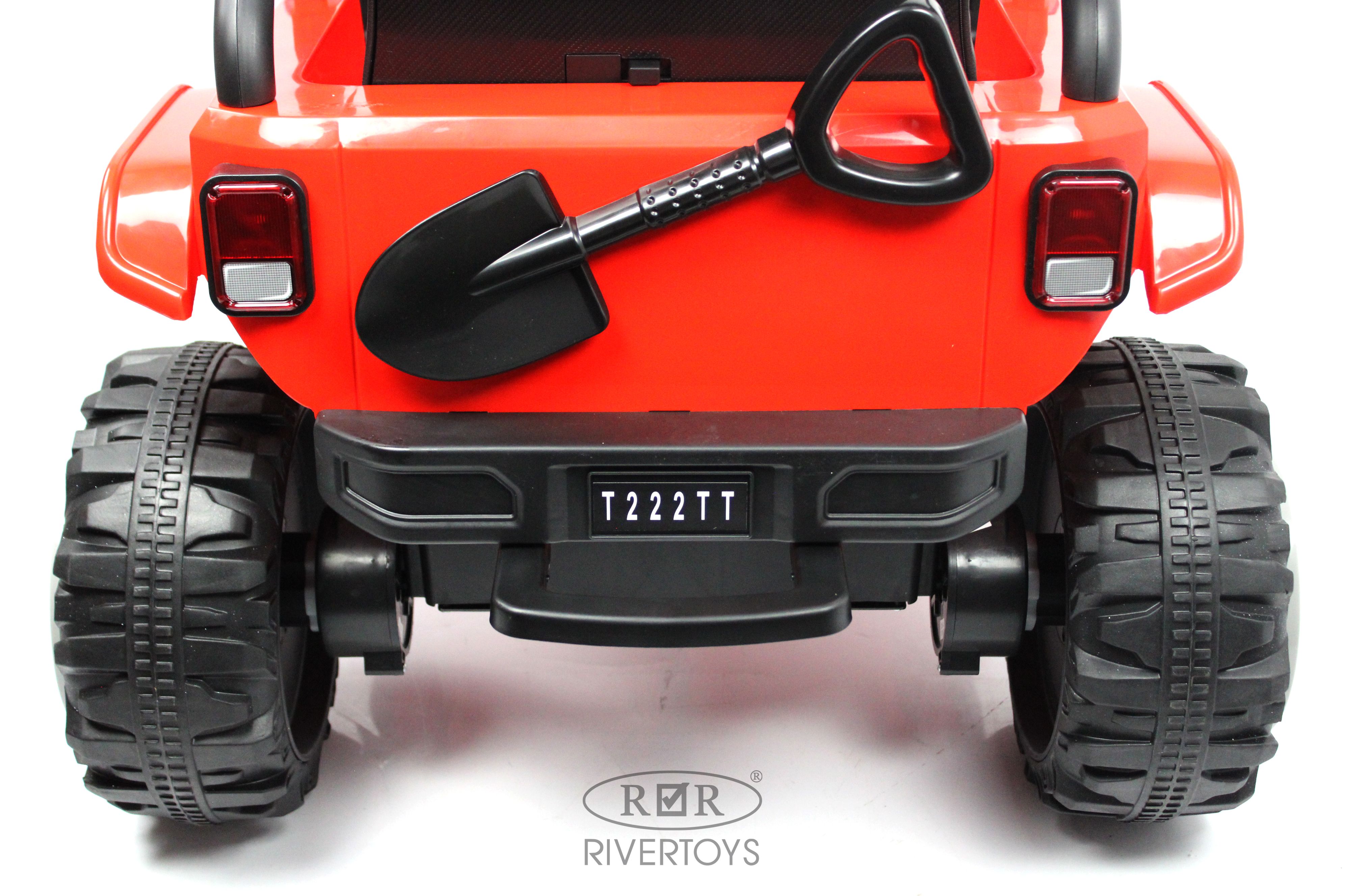 Электромобиль RIVERTOYS T222TT-4WD-RED С пультом ДУ - фото 10