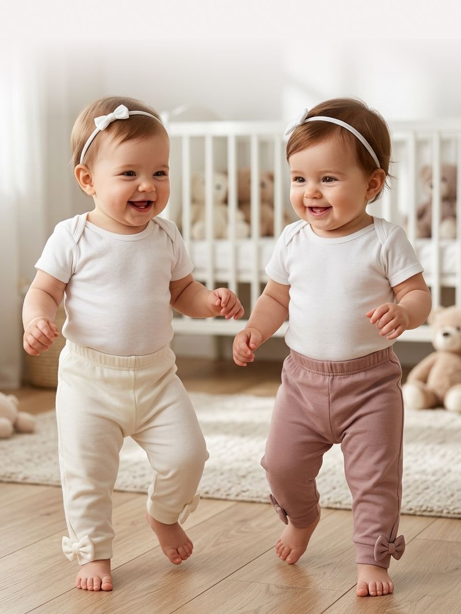 Изображение товара Две пары леггинсов Эскимо для малышей и девочек 80 размер Изображение товара Две пары леггинсов Эскимо для малышей и девочек 80 размер