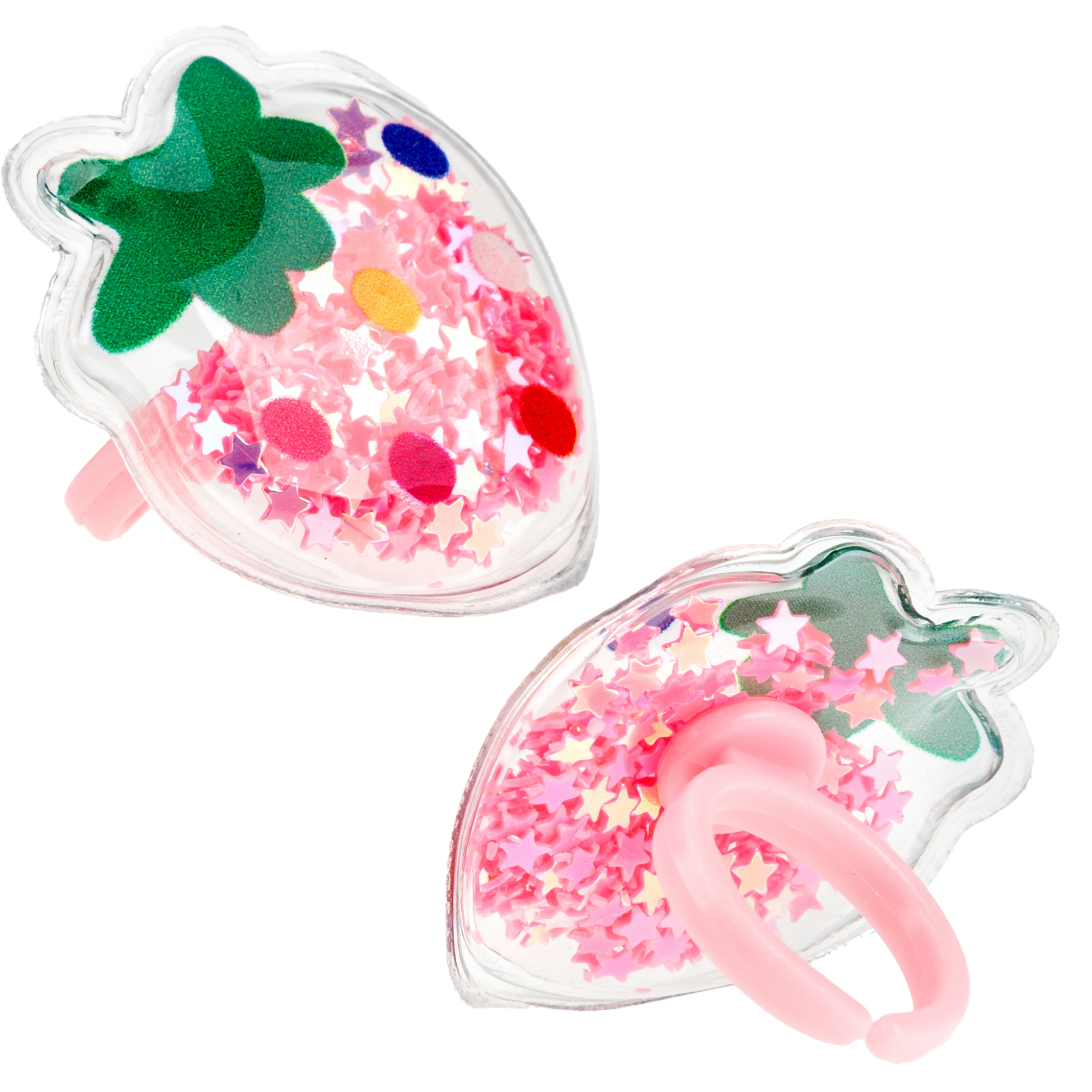 Блеск для губ LUKKY Dessert Fruits клубничный и колечко - фото 2