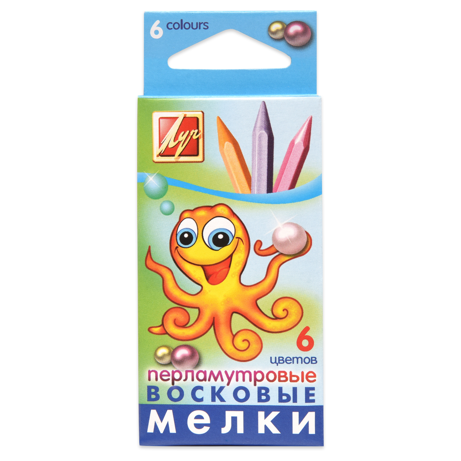 Восковые мелки Луч 6 шт. - фото 3