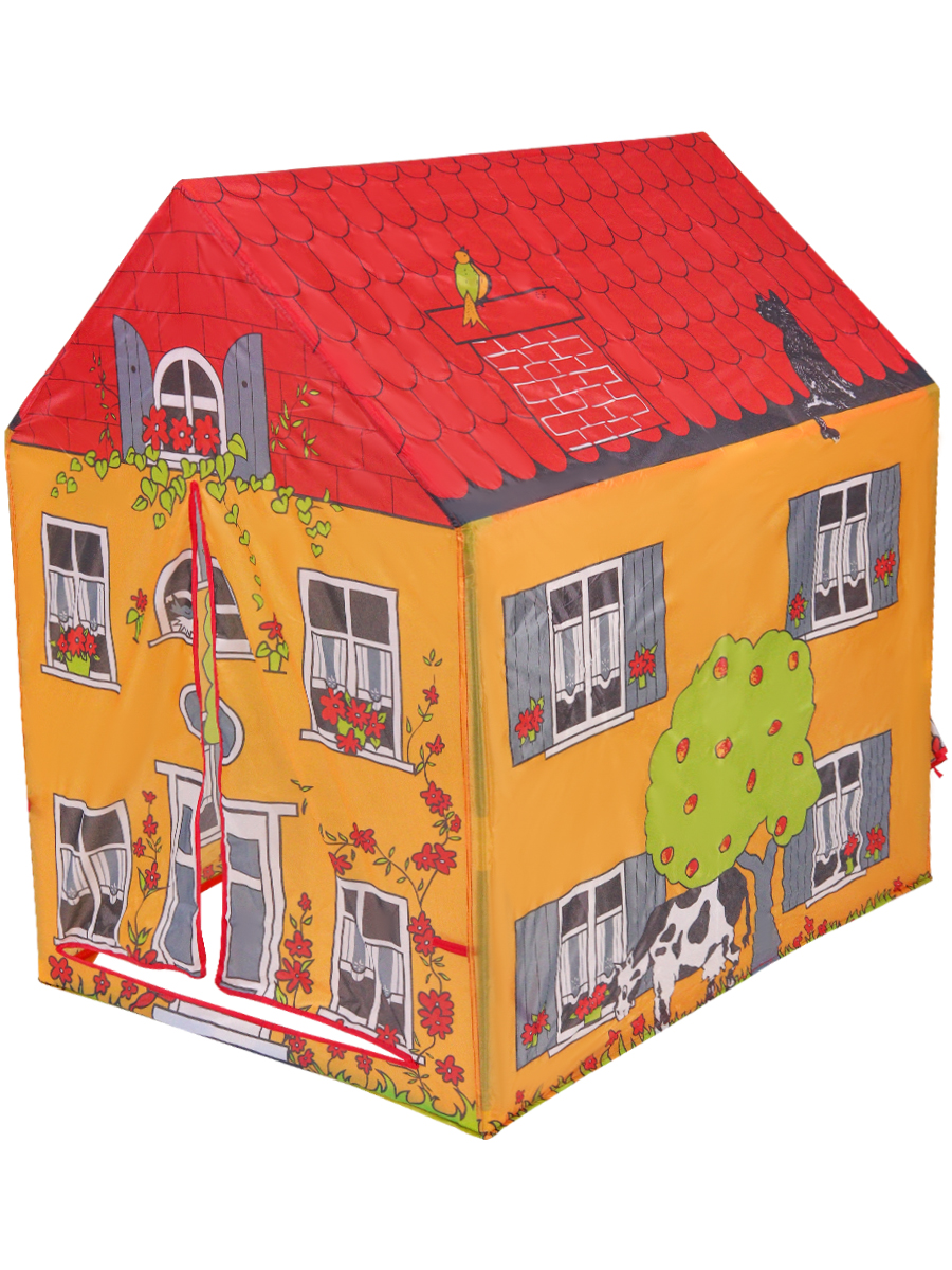 Палатка игровая Рыжий кот Домик в деревне / 95x75x102 см - фото 3