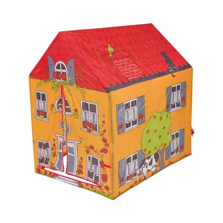 Палатка игровая Рыжий кот Домик в деревне / 95x75x102 см