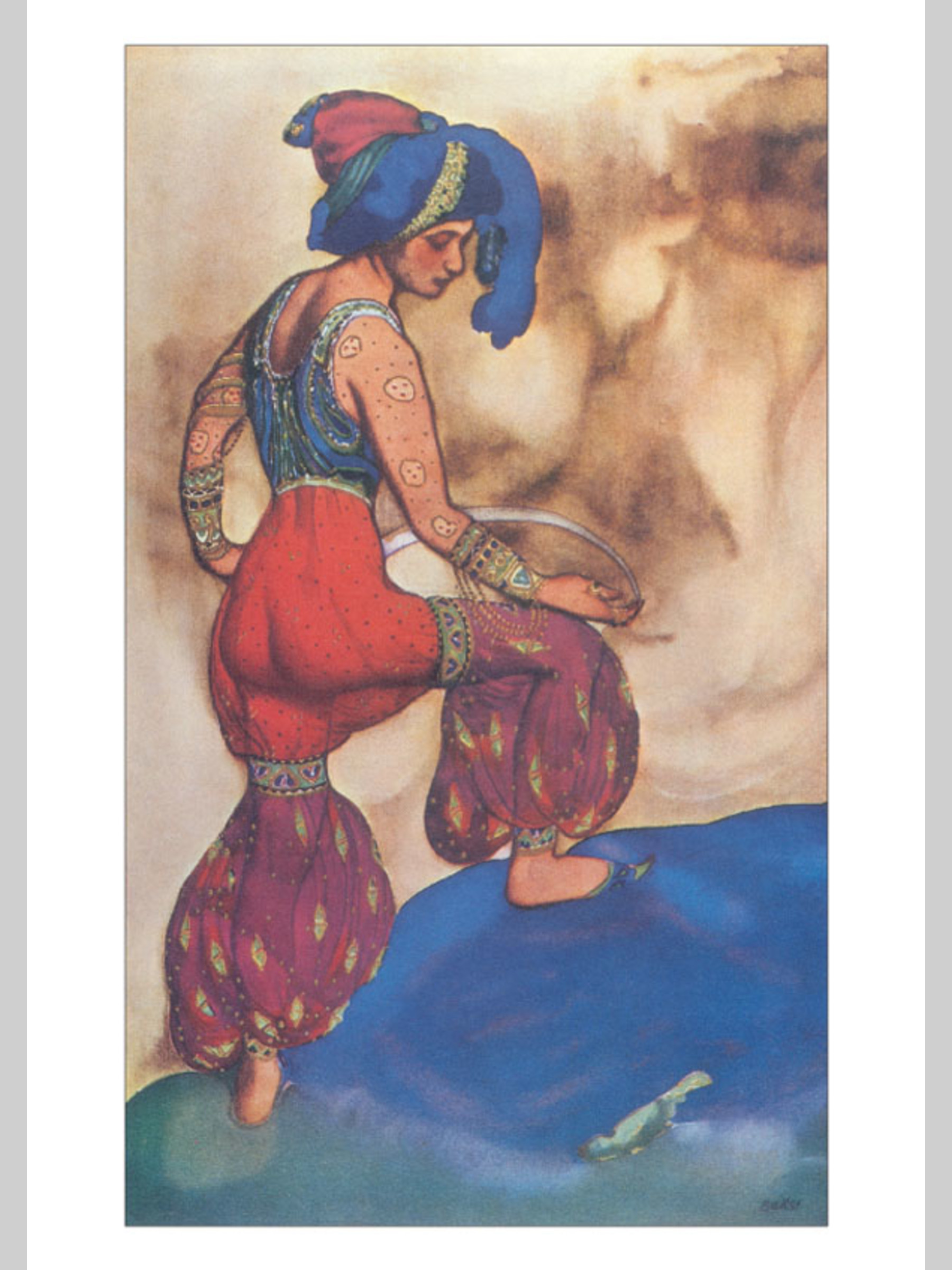 Набор открыток Белый город Лев Бакст Восточные костюмы - фото 3