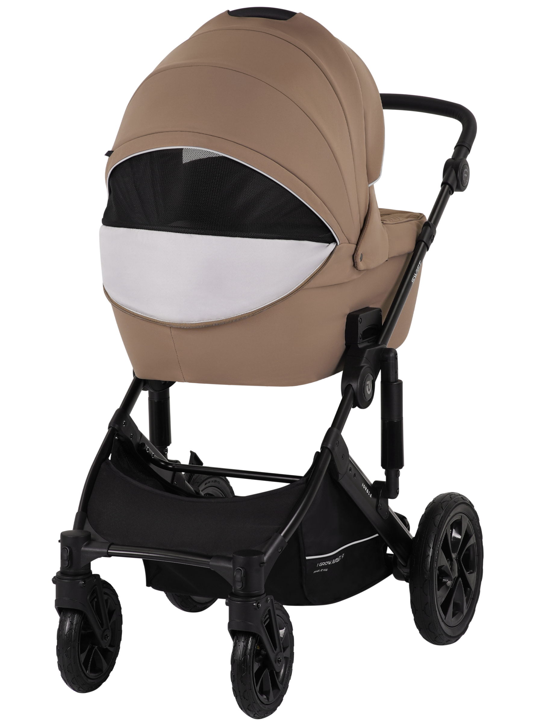 Коляска 3в1 JOVOLA Swift Plus темно-бежевый - фото 3