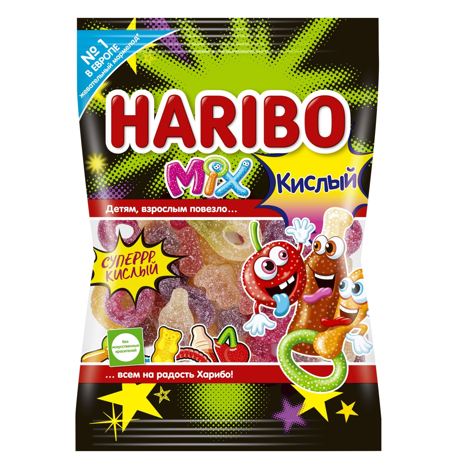 Мармелад жевательный HARIBO Микс Кислый 100г - фото 1