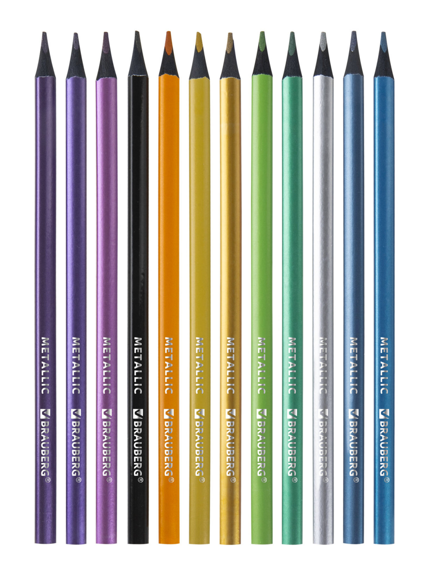 Карандаши цветные Brauberg 12 шт. - фото 9