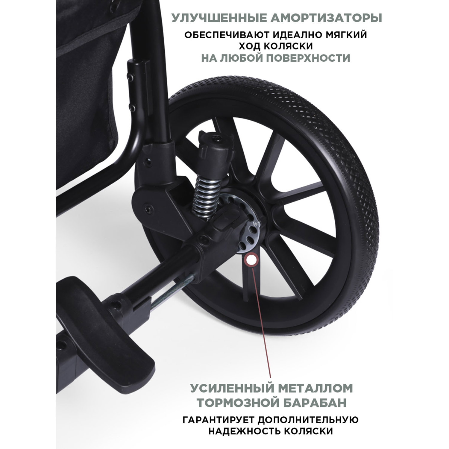 Коляска прогулочная BabyCare Venga Оливковый зеленый - фото 2