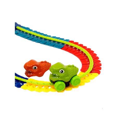 Трек SHARKTOYS 97 деталей, свет и звук гибкий