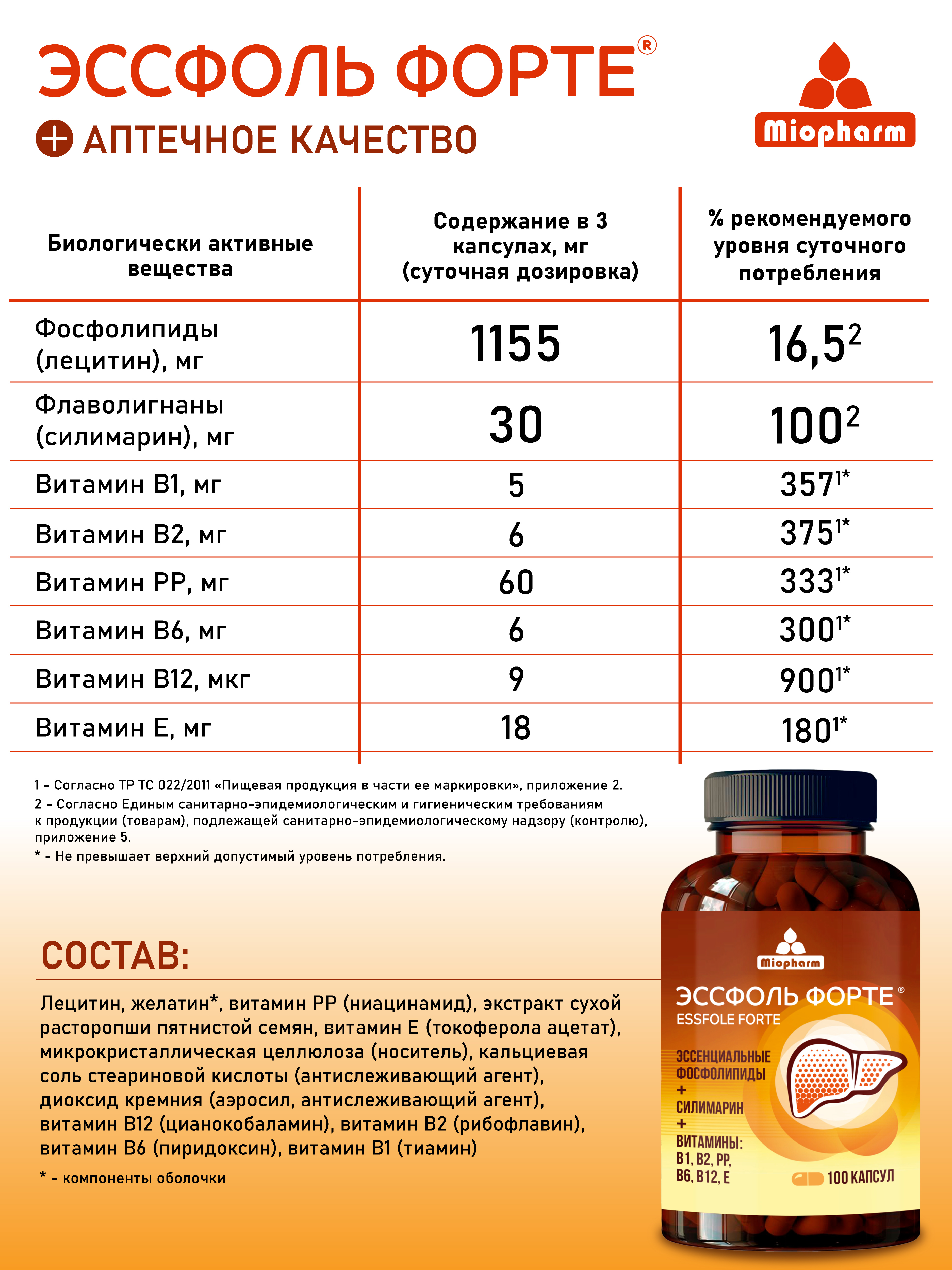 Эссфоль Миофарм для печени - фото 5