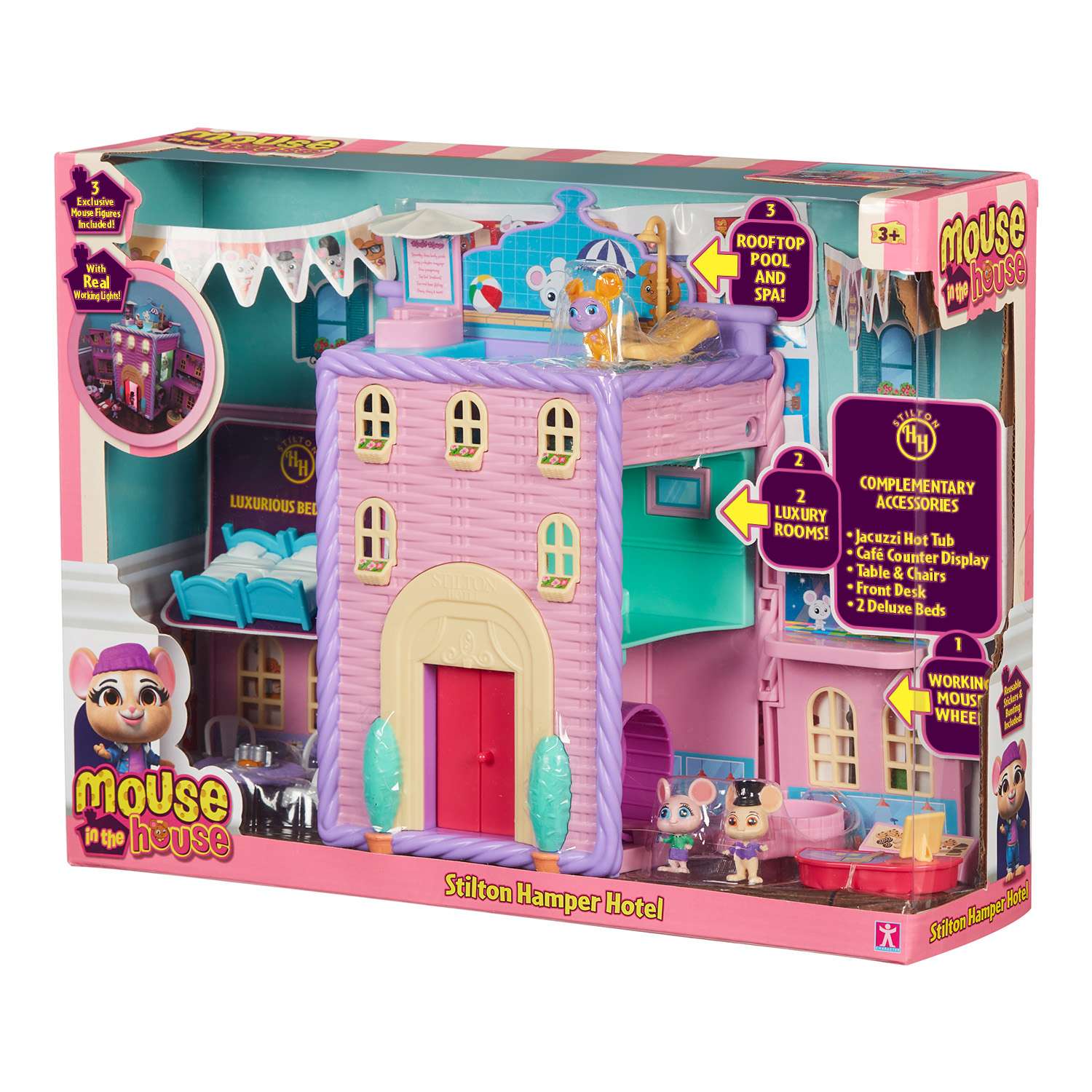 Игровой набор Mouse in the House Грандотель Стилтон Хампер - фото 3