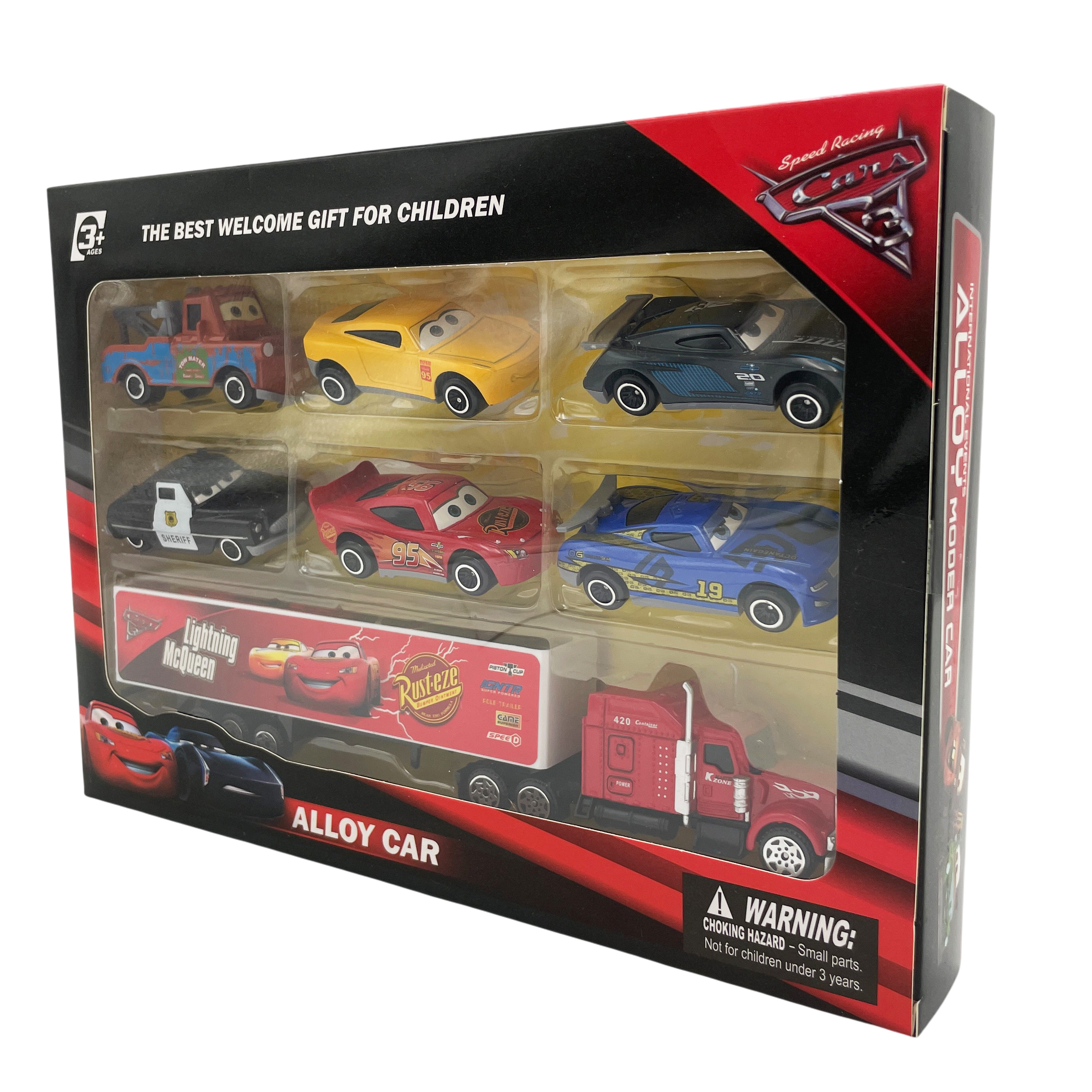 Игровой набор Zhorya Молния Маккуин McQueen 7 штук Q186-122 - фото 8