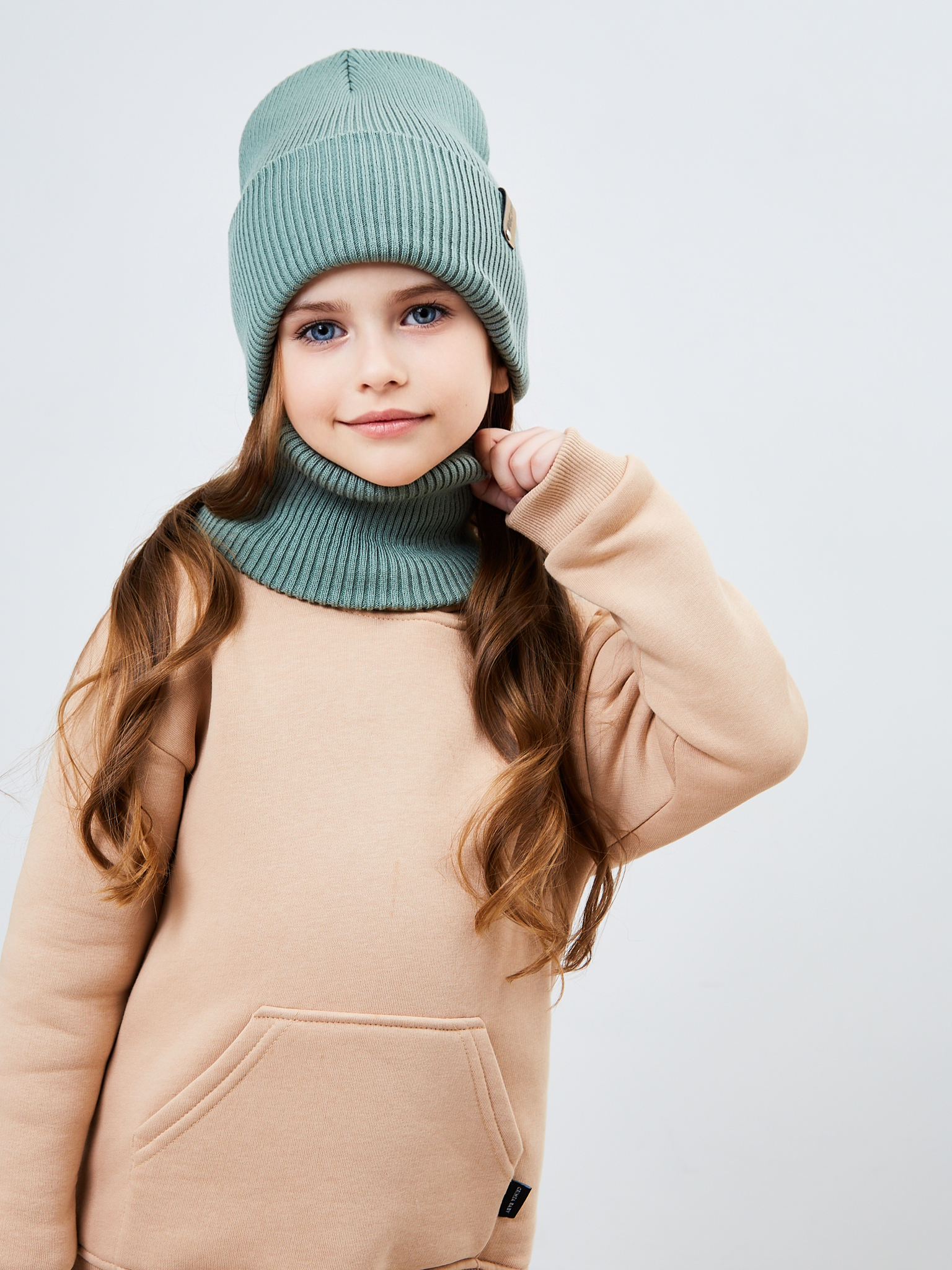 Шапка и снуд KUBRIO KU-H-52-lopata-oliveG - фото 8