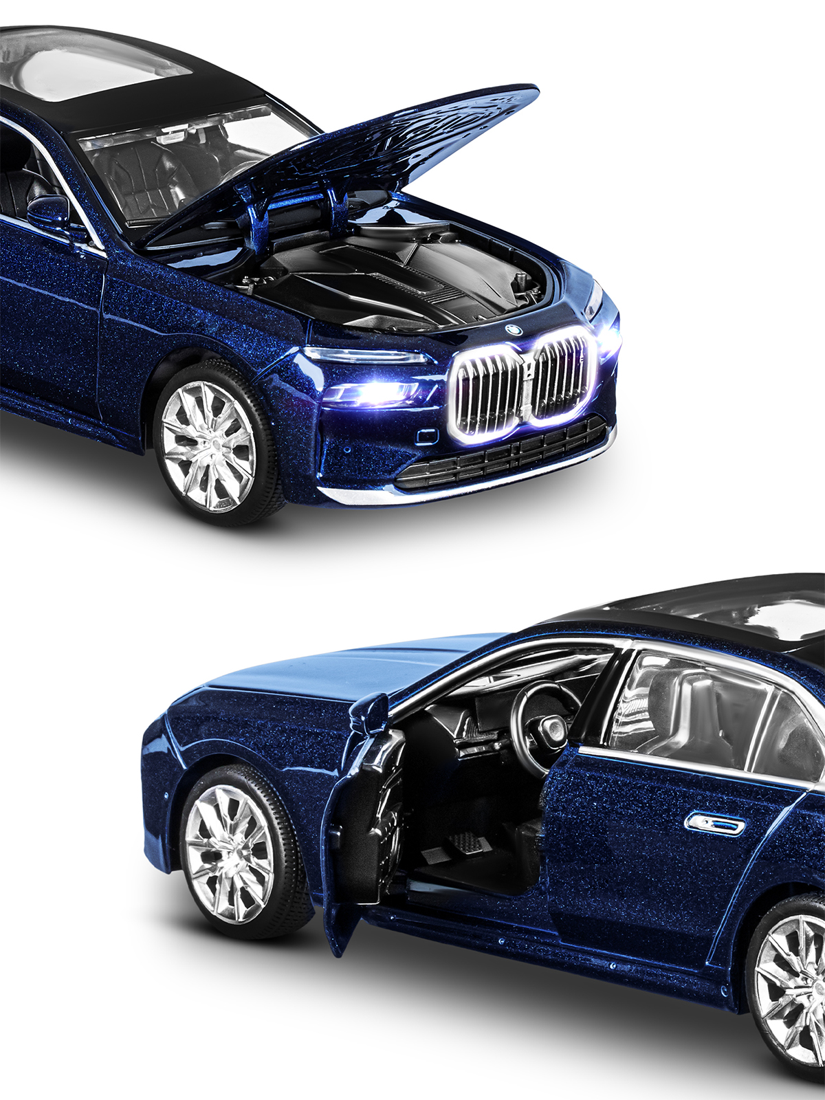 Автомобиль АВТОпанорама BMW I7 1:24 JB1251652 - фото 12