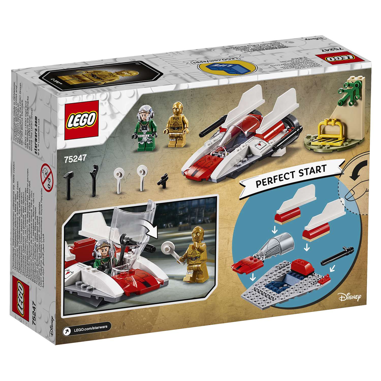 Конструктор LEGO Star Wars Звёздный истребитель типа А блочный - фото 3