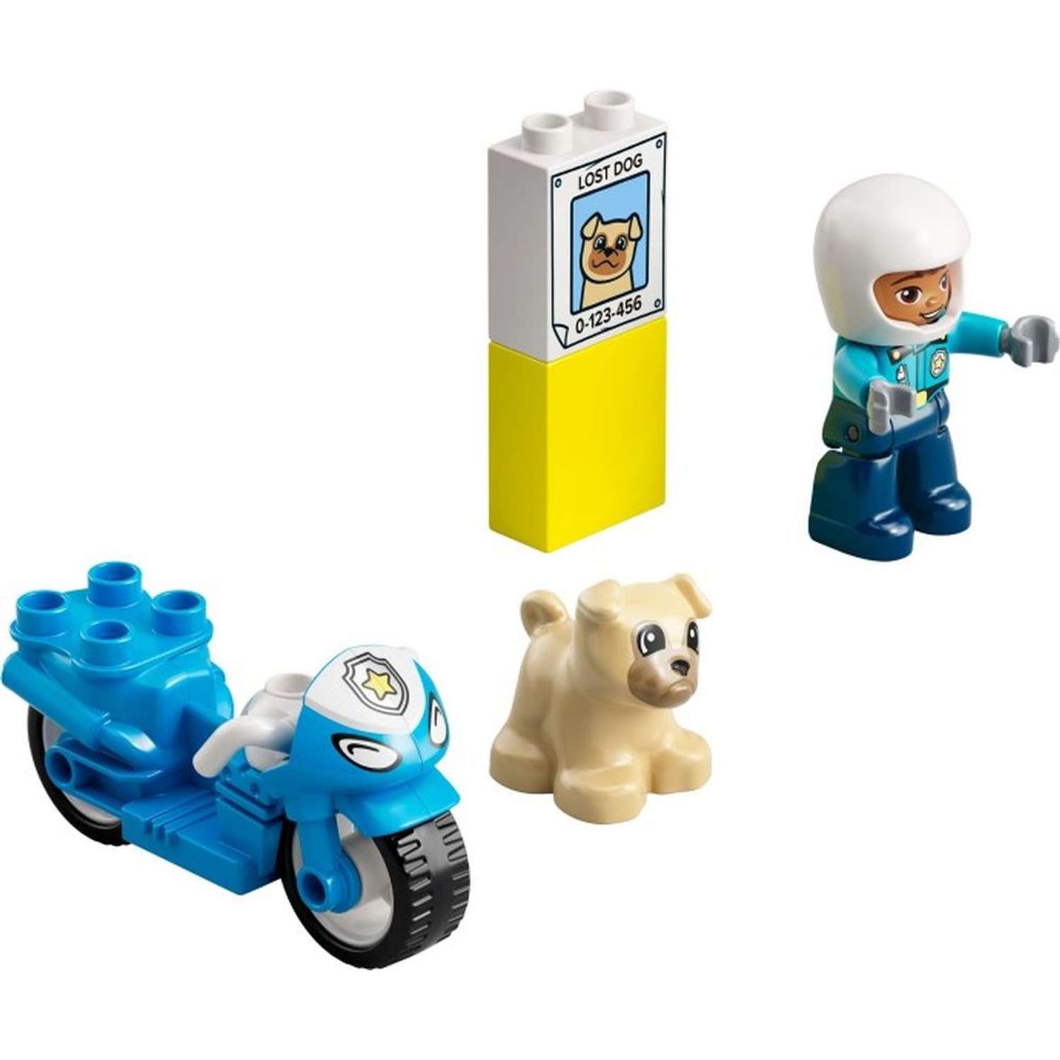 Конструктор LEGO DUPLO Town Полицейский мотоцикл 5 дет. - фото 3