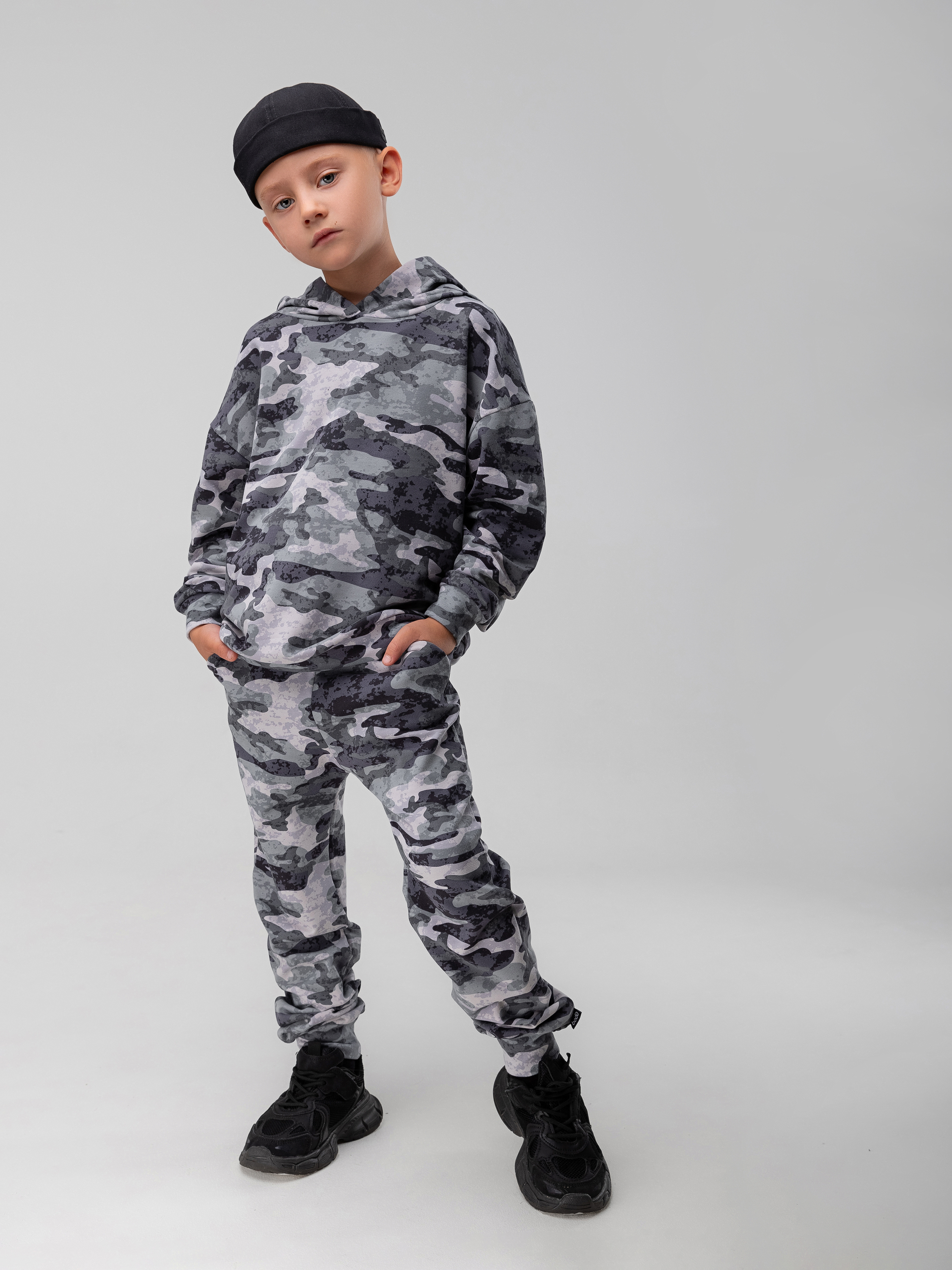 Костюм спортивный Bodo 11-335МU_темно-серый камуфляж - фото 1