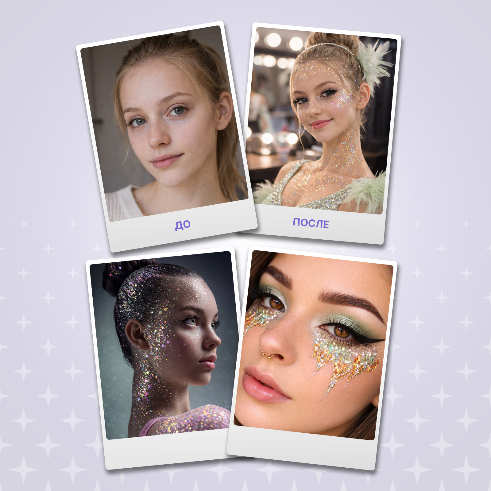 Глиттер шиммер для тела ХОББИЛАБ Лунный свет 30 г - фото 6