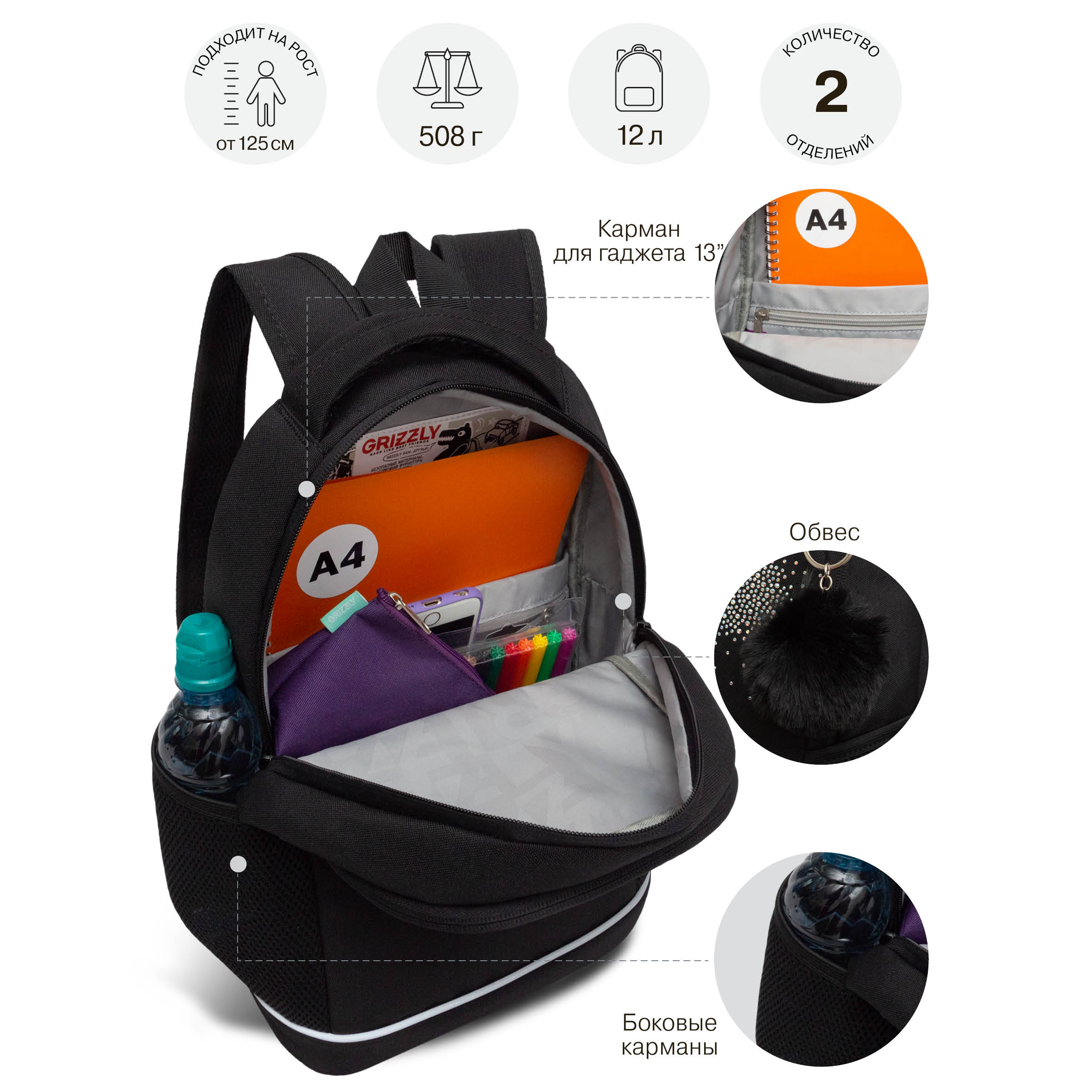 Рюкзак Grizzly Лол - фото 8