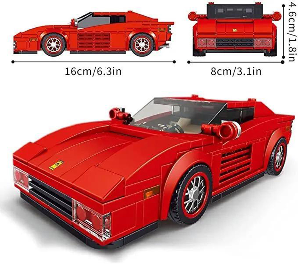 Конструктор Mould King Спорткар Ferrari Testarossa блочный - фото 7