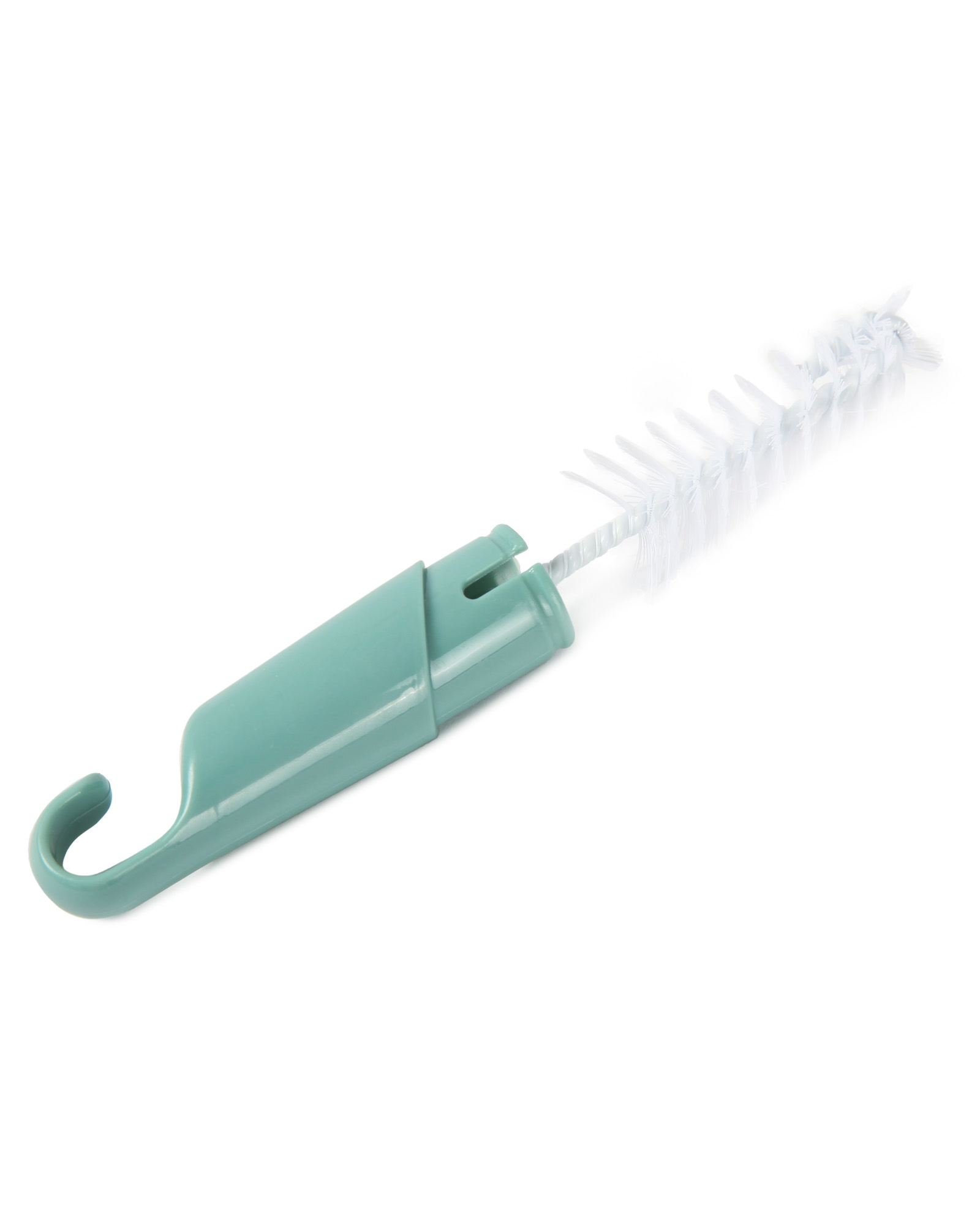 Ершик для бутылочек и сосок BabyGo 2в1 с губкой Green - фото 4