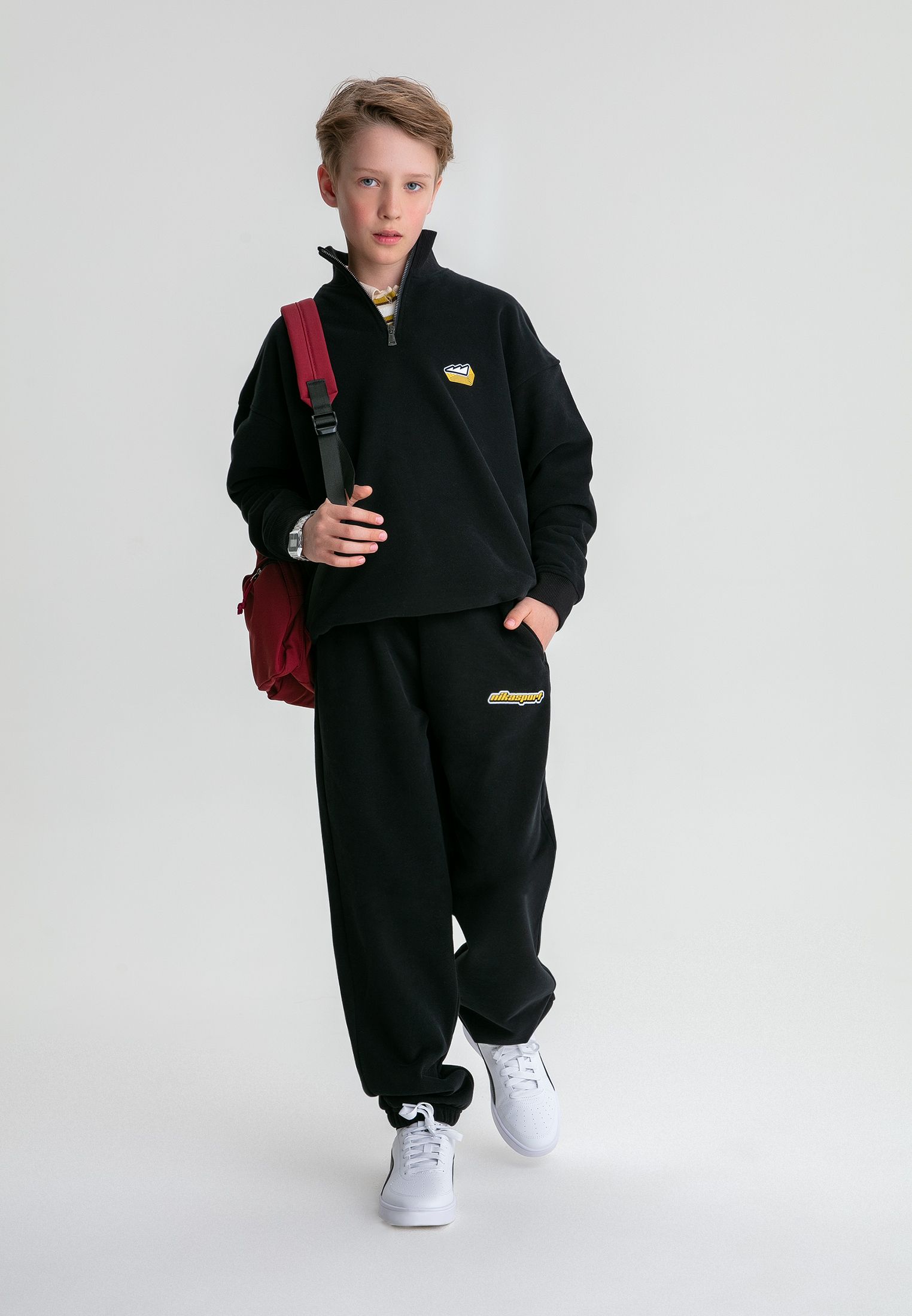 Толстовка Nikasport U7LD32-BLK - фото 1