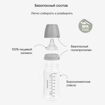 Бутылочка Paomma Anti-Colic 240 мл