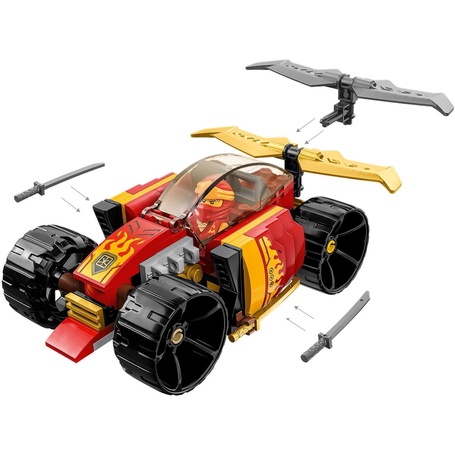 Конструктор LEGO NINJAGO Гоночный автомобиль ниндзя 94 дет. - фото 4