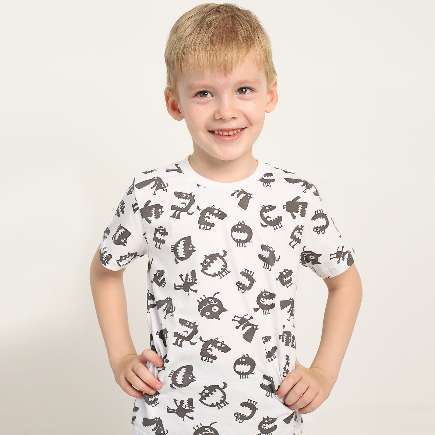 Костюм Babycollection ЦБ-00030677белый темно-серый - фото 3