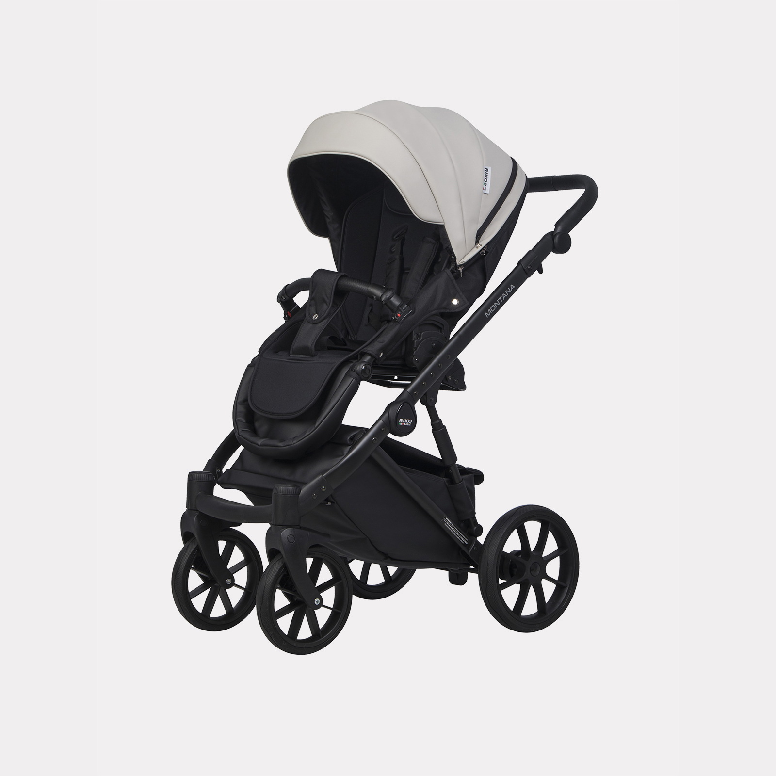Коляска 2в1 Riko Basic Montana Ecco черный - фото 4