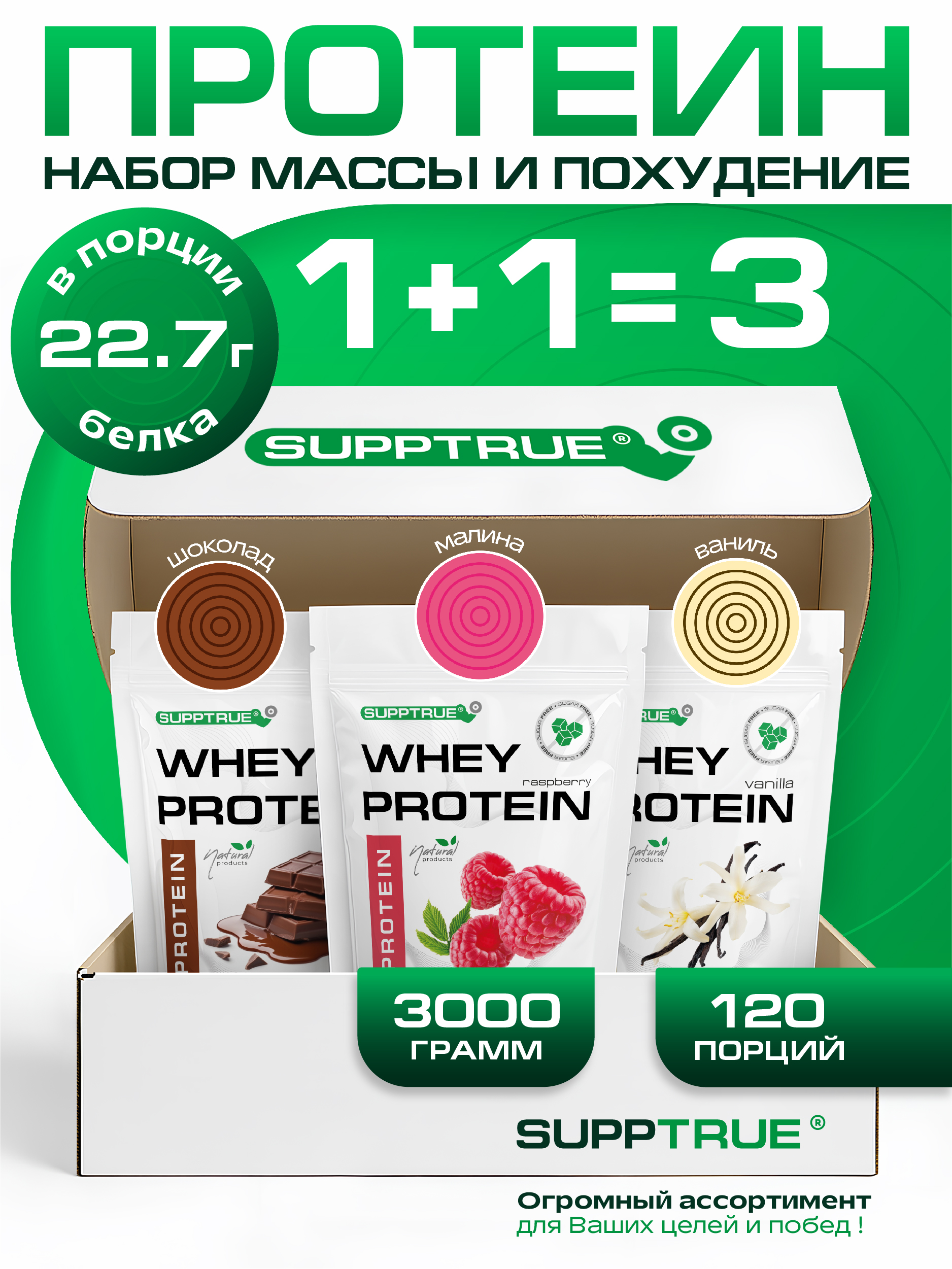 Спортивное питание SUPPTRUE Whey protein - фото 1