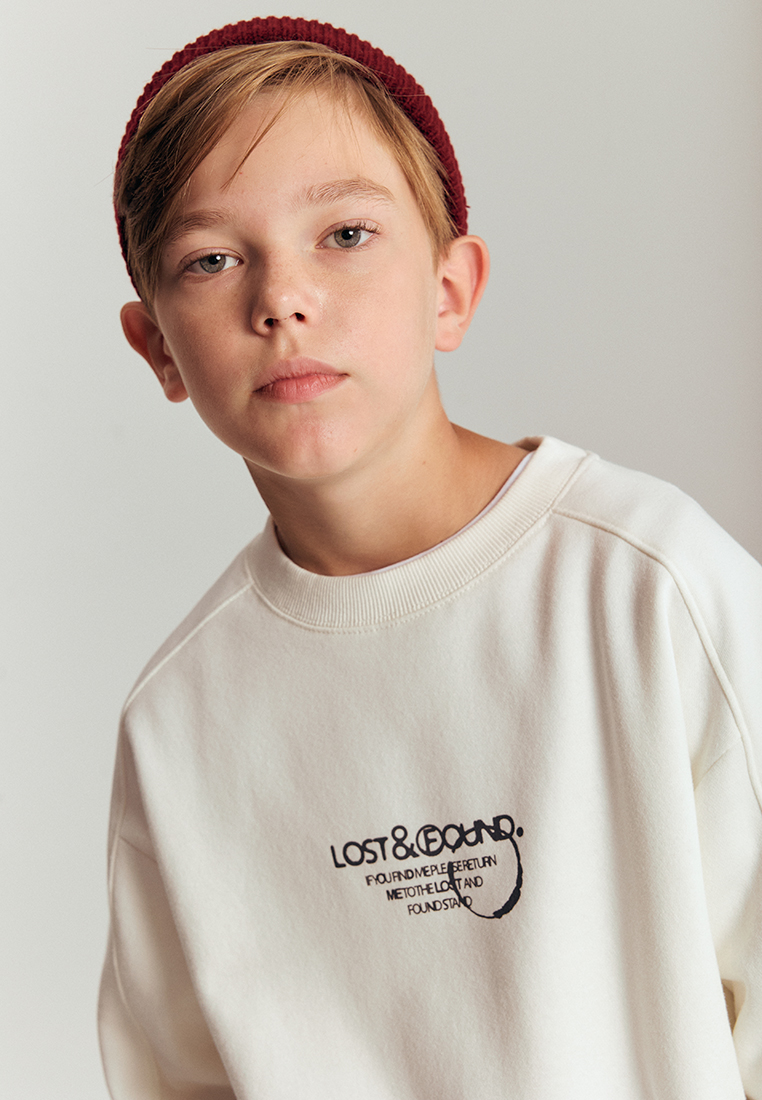 Cвитшот artie W25K03T-1515M/Молочный - фото 5