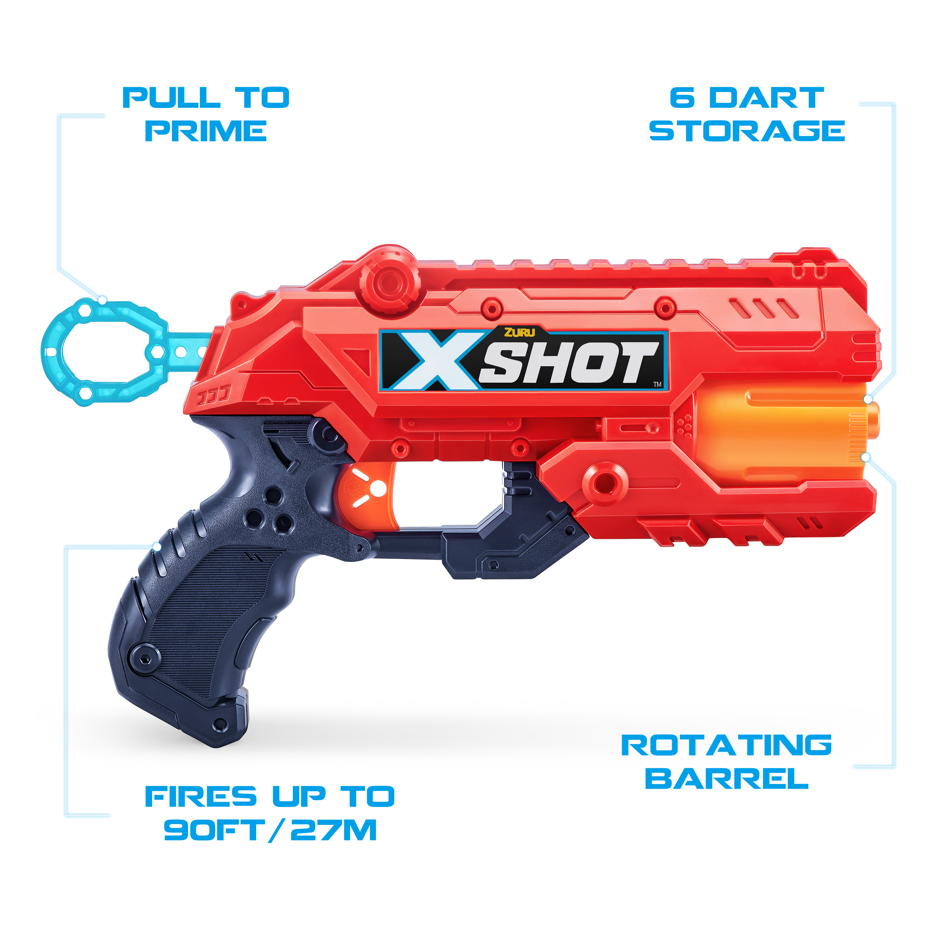 Бластер Zuru XSHOT  Excel Эксель REFLEX 2 бластера - фото 8