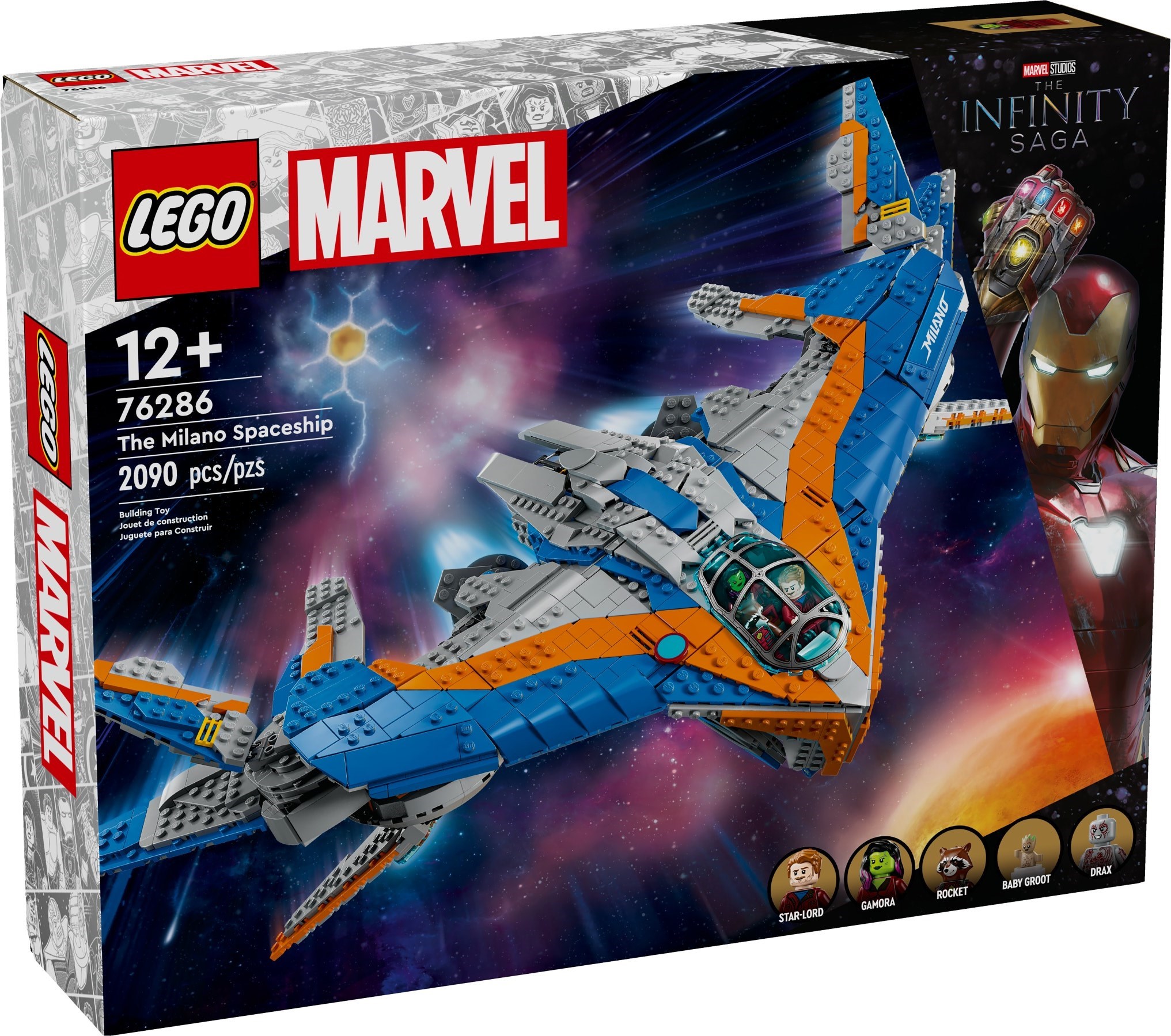 Изображение товара Конструктор LEGO Marvel Стражи Галактики Милано 76286 246 деталей для поклонников Marvel Изображение товара Конструктор LEGO Marvel Стражи Галактики Милано 76286 246 деталей для поклонников Marvel