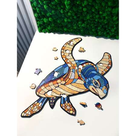 Пазл Eco Wood Art Морская Черепаха 39x55 см деревянный