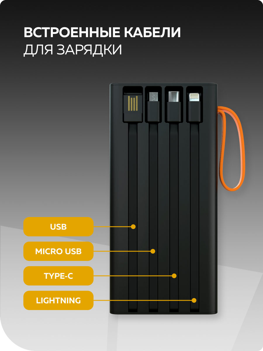 Внешний аккумулятор More Choice PB22-10 Black - фото 4