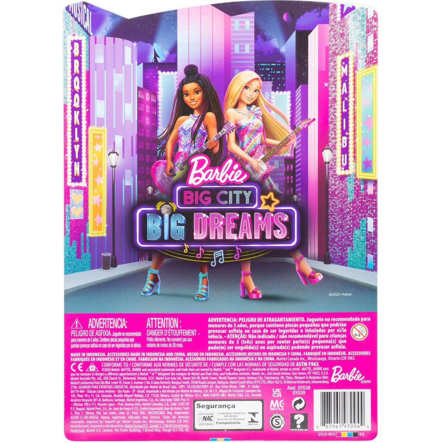 Кукла модельная Barbie GYG39 - фото 4